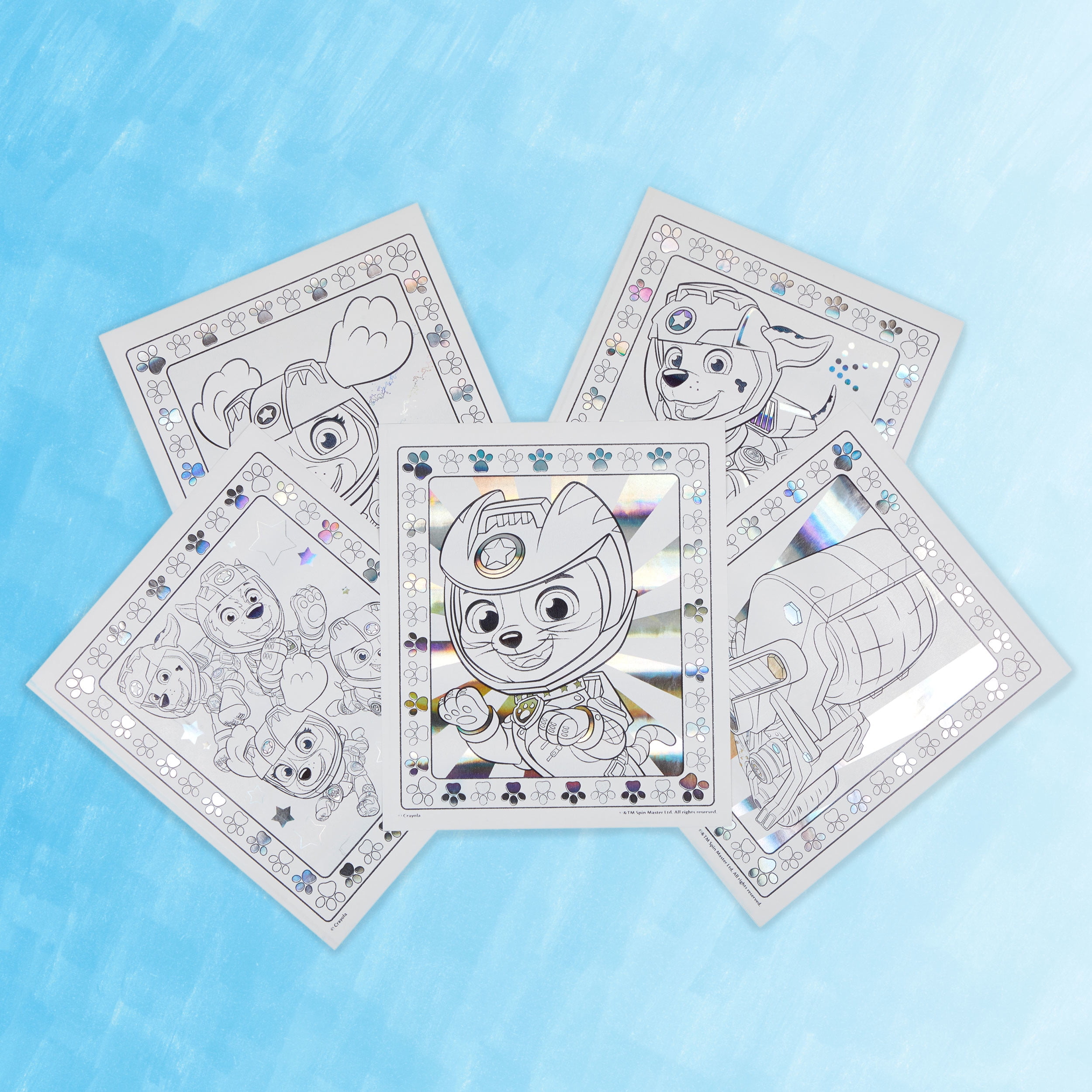 Crayola Paw Patrol Color Wonder Metallic Mess Free Coloring Set (12 Pages, 5 Markers) 6t7mt