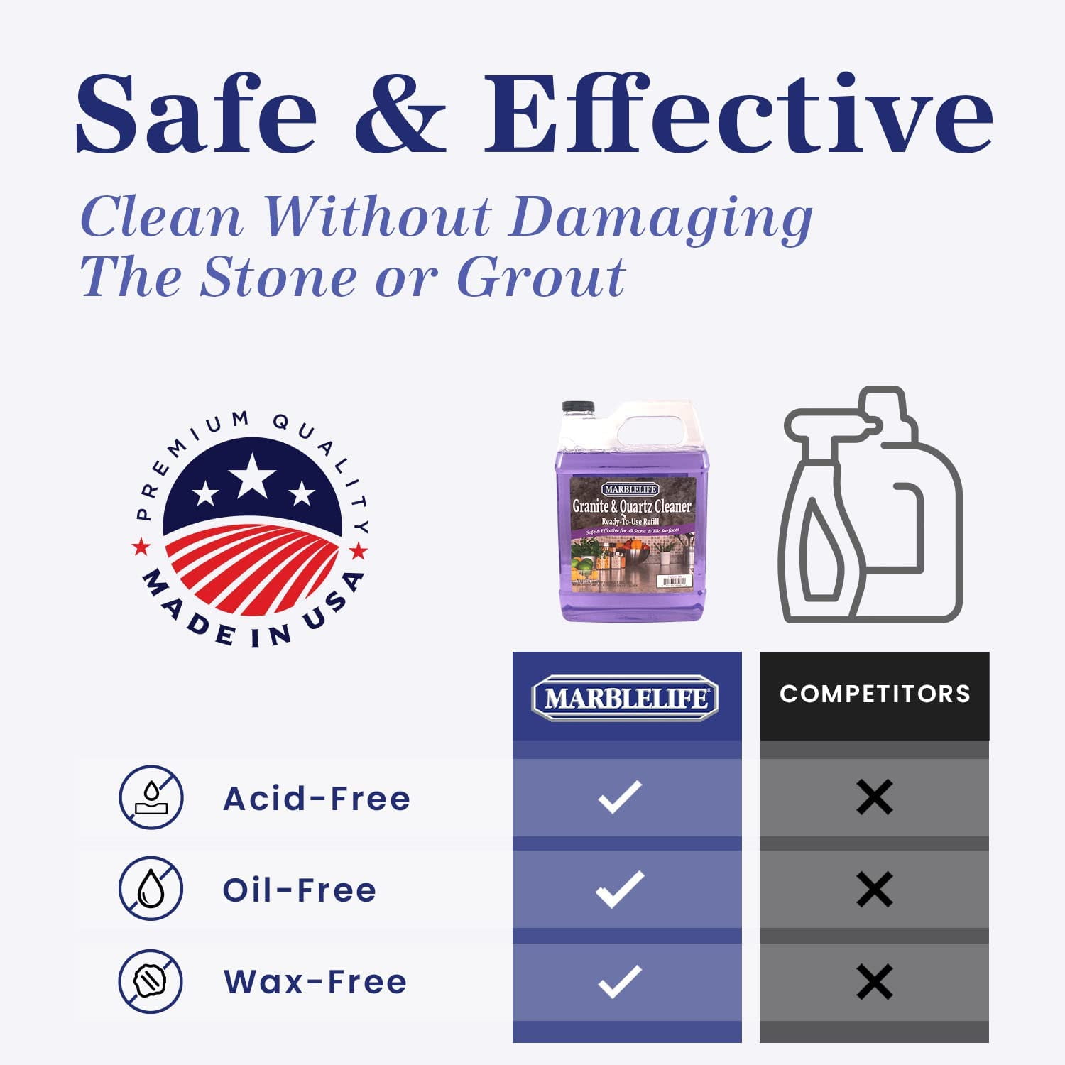 MARBLELIFE Granite and Quartz Countertop Cleaner (32 oz) 4tuok