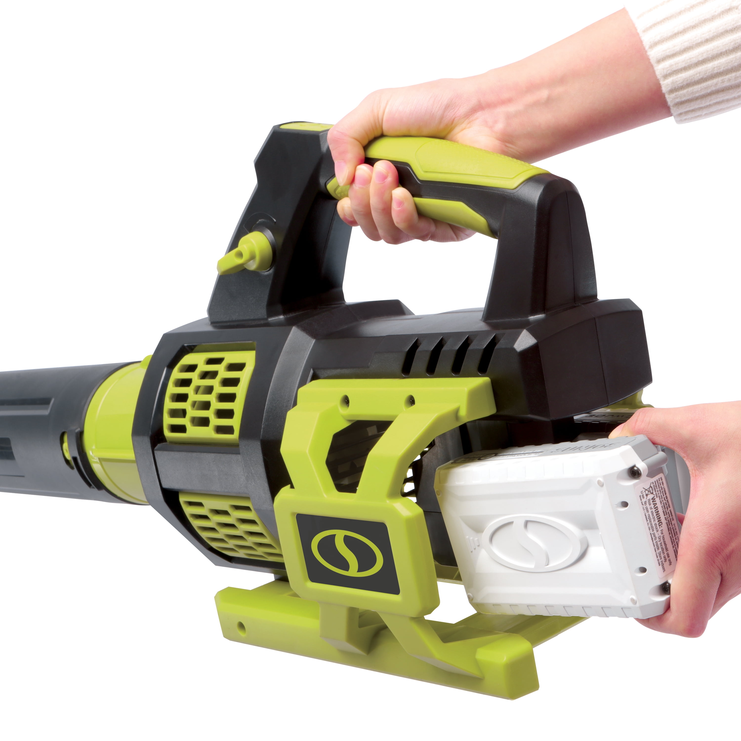 Sun Joe Cordless Brushless Turbine Jet Blower Kit with 2 Batteries and Dual-Port Charger (7.7 lb) asr0j