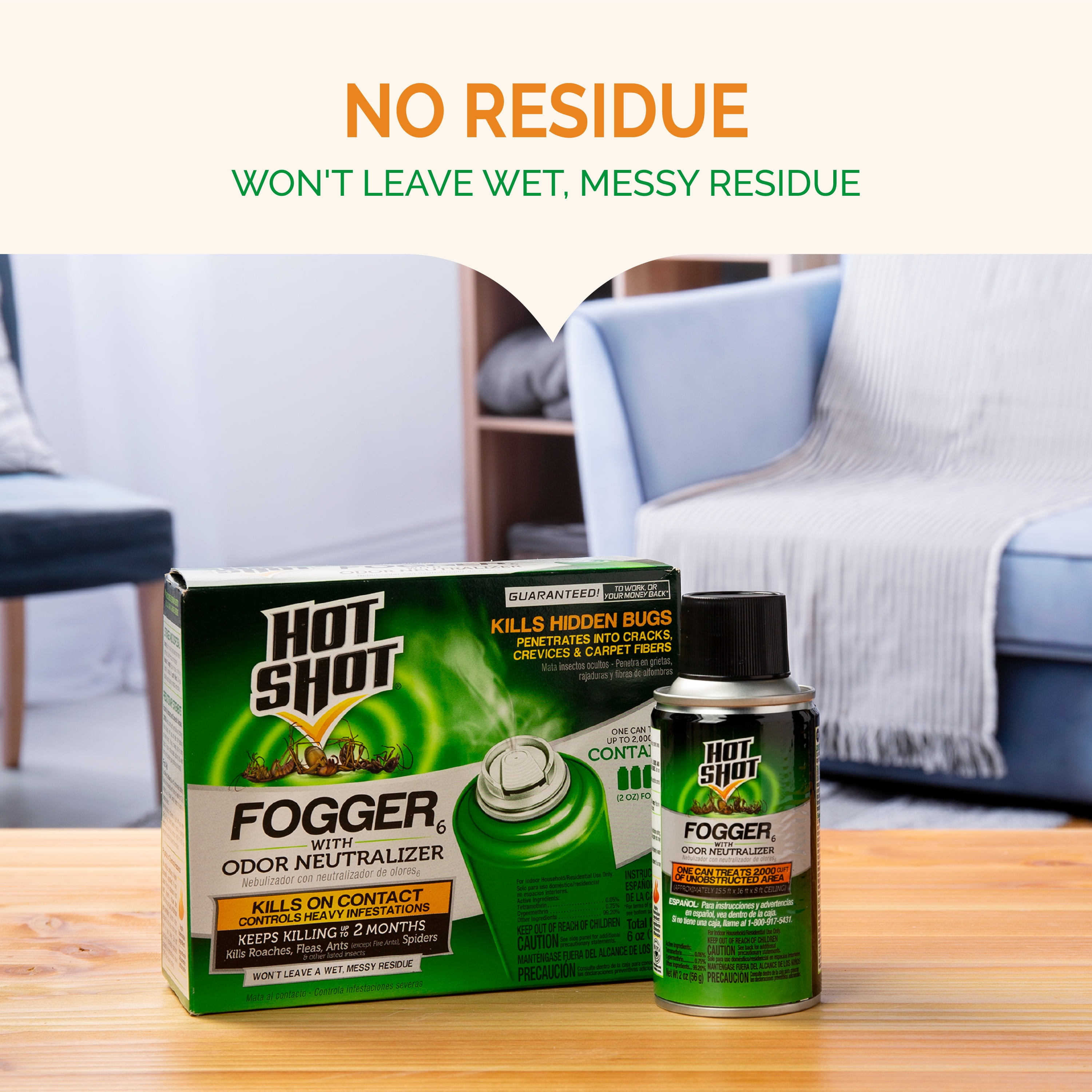 Hot Shot Indoor Insect Fogger with Odor Neutralizer (3 Count, 2 oz per unit) ngc5r