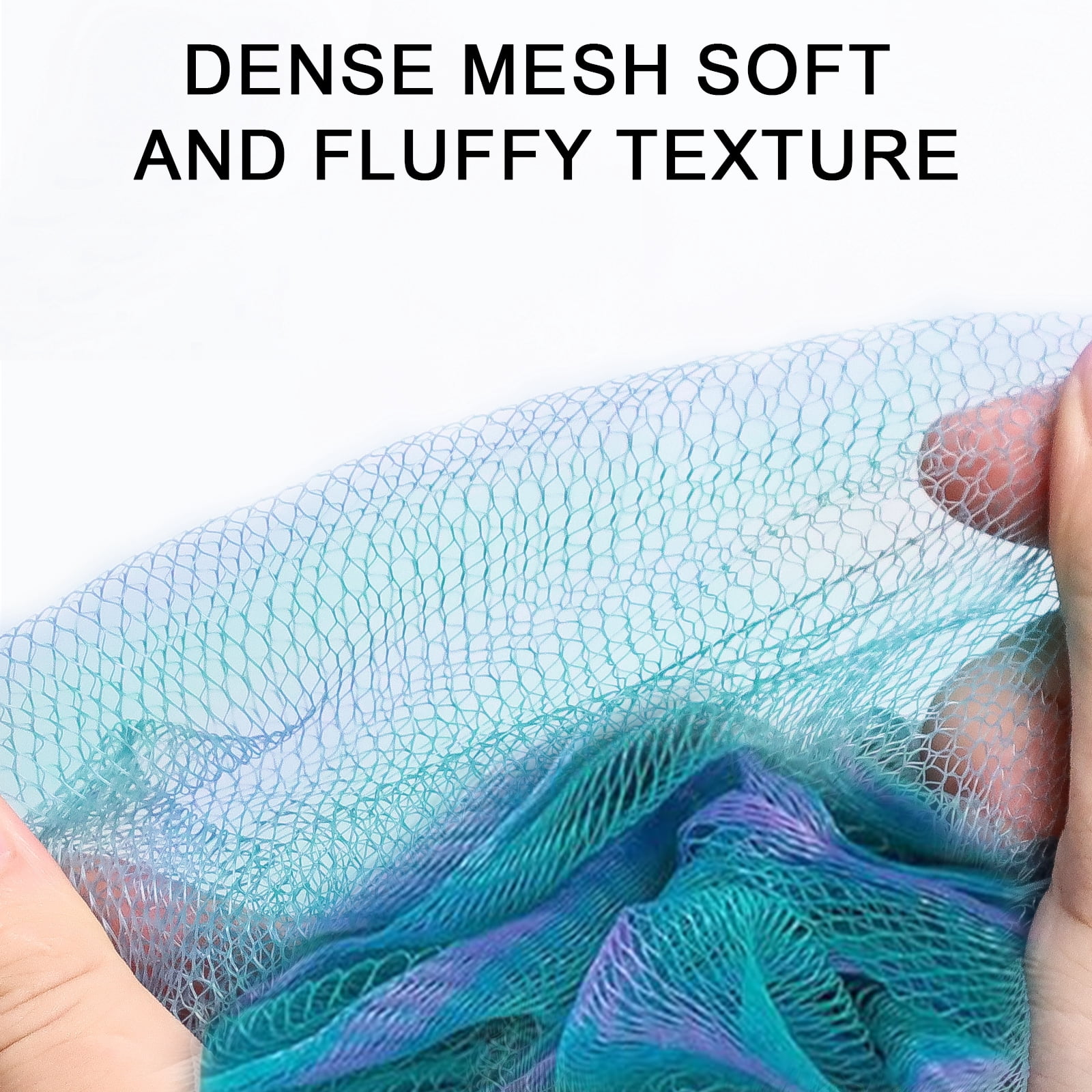 Bubbob Bath Loofah Sponges Exfoliating Shower Scrubbers (Gradient, 5-Pack) 1106h