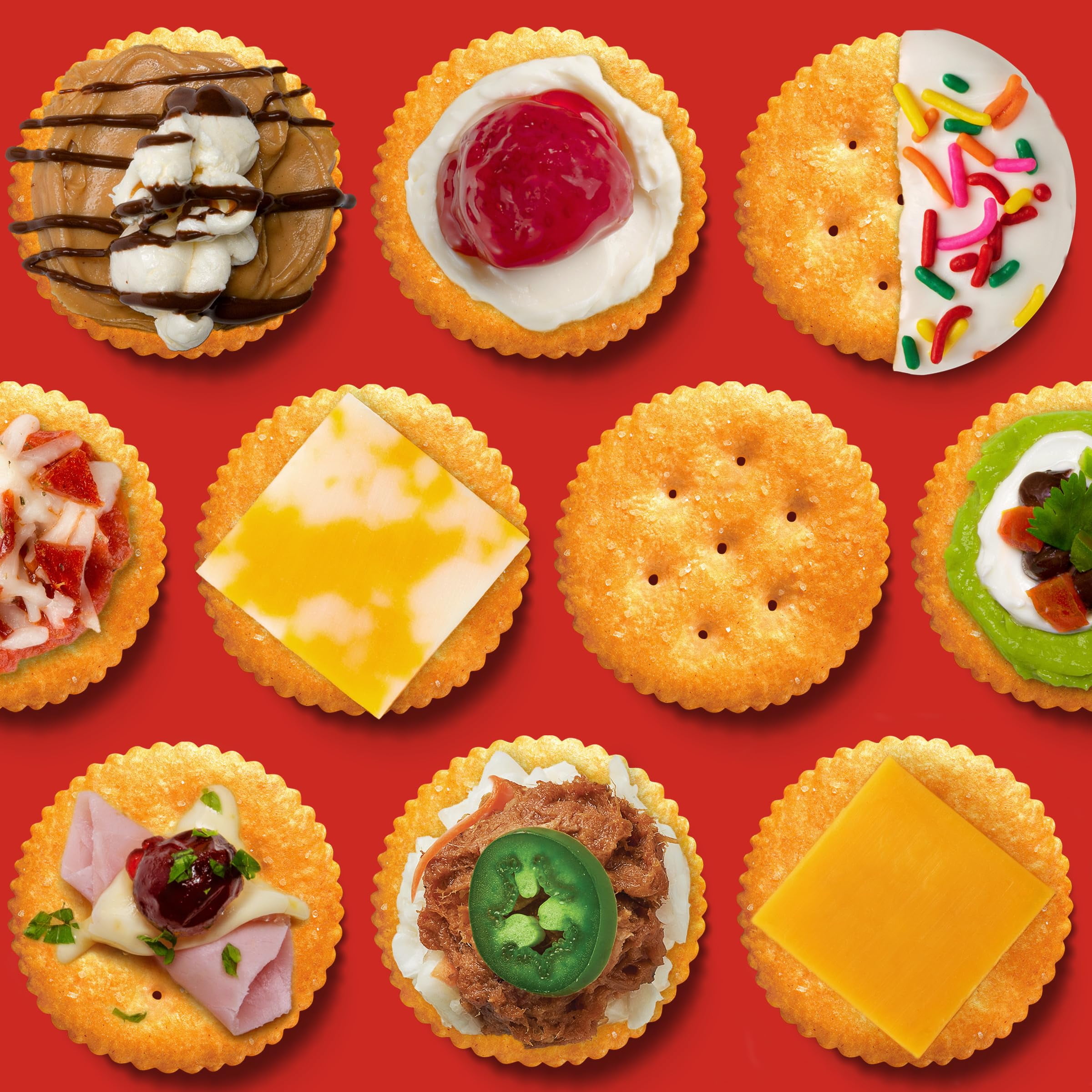 RITZ Whole Wheat Crackers, Crispy Baked Snack Crackers for Appetizers and Lunch (3 Pack, 12.9 oz) ckir5