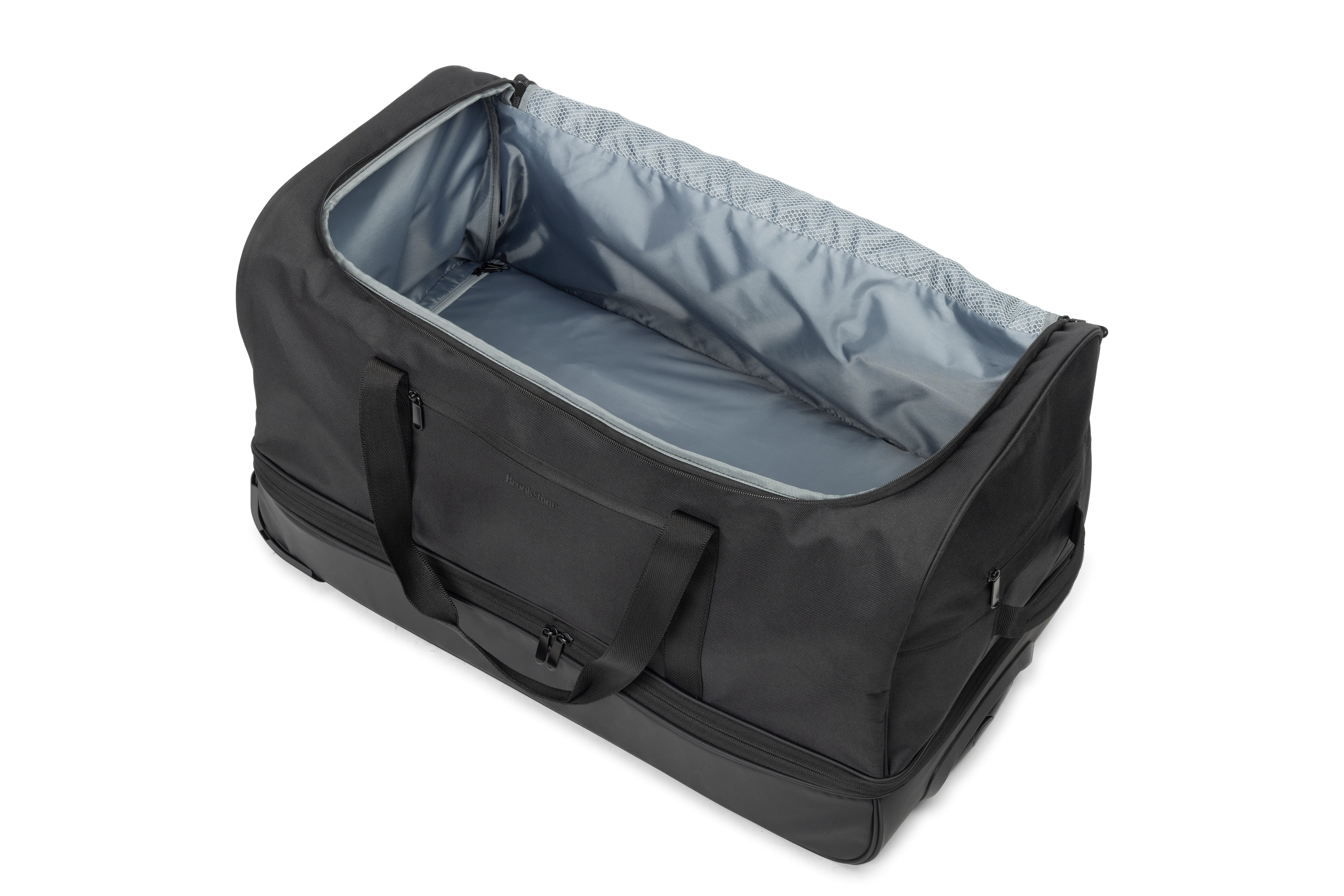 Brookstone 28 in Wheeled Duffel Bag, Durable Travel Luggage with Rolling Wheels (Black, 28 in) 587np