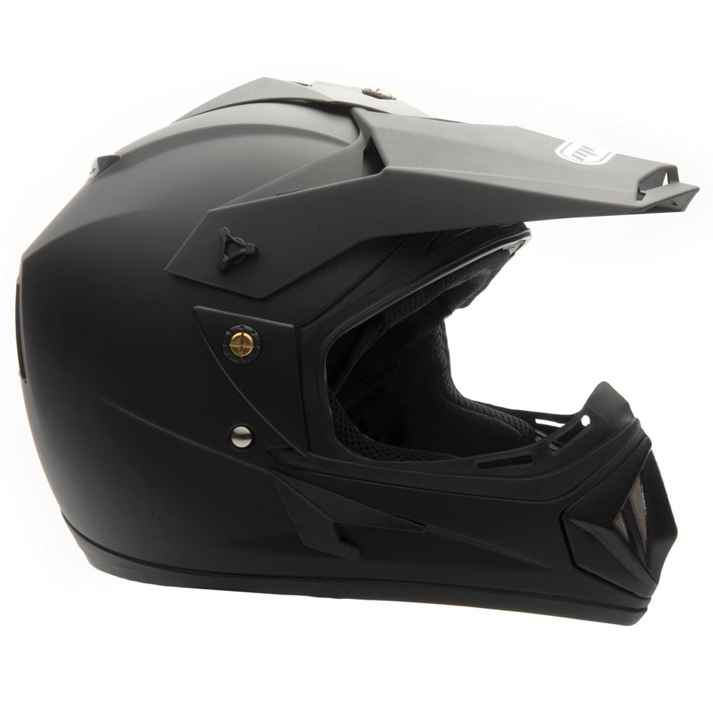 MMG Off-Road Motocross Helmet with Goggles (Matte Black, Large) h14x0