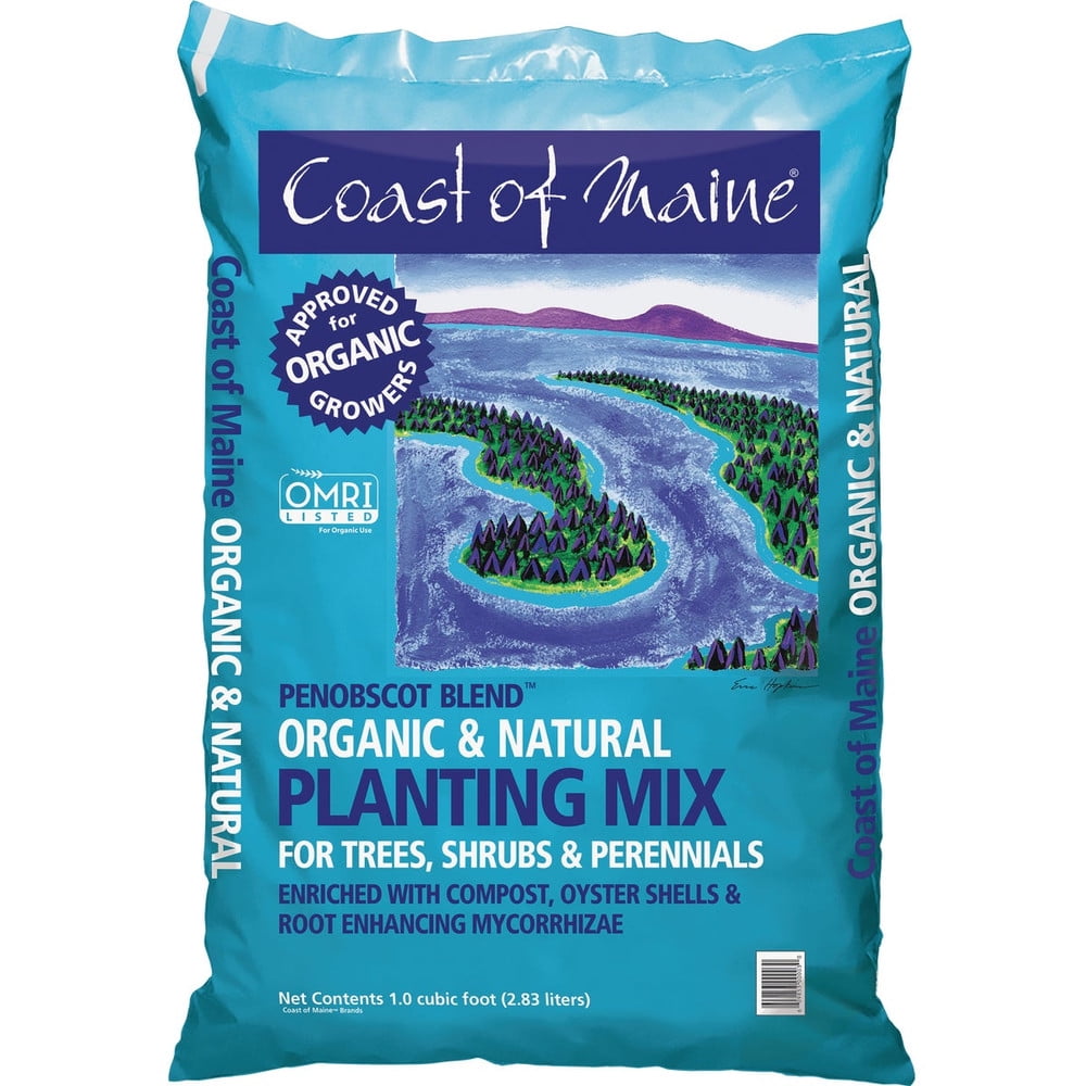 Coast of Maine Penobscot Blend Organic Natural Top Soil Planting Mix (1 cu ft) lllbl