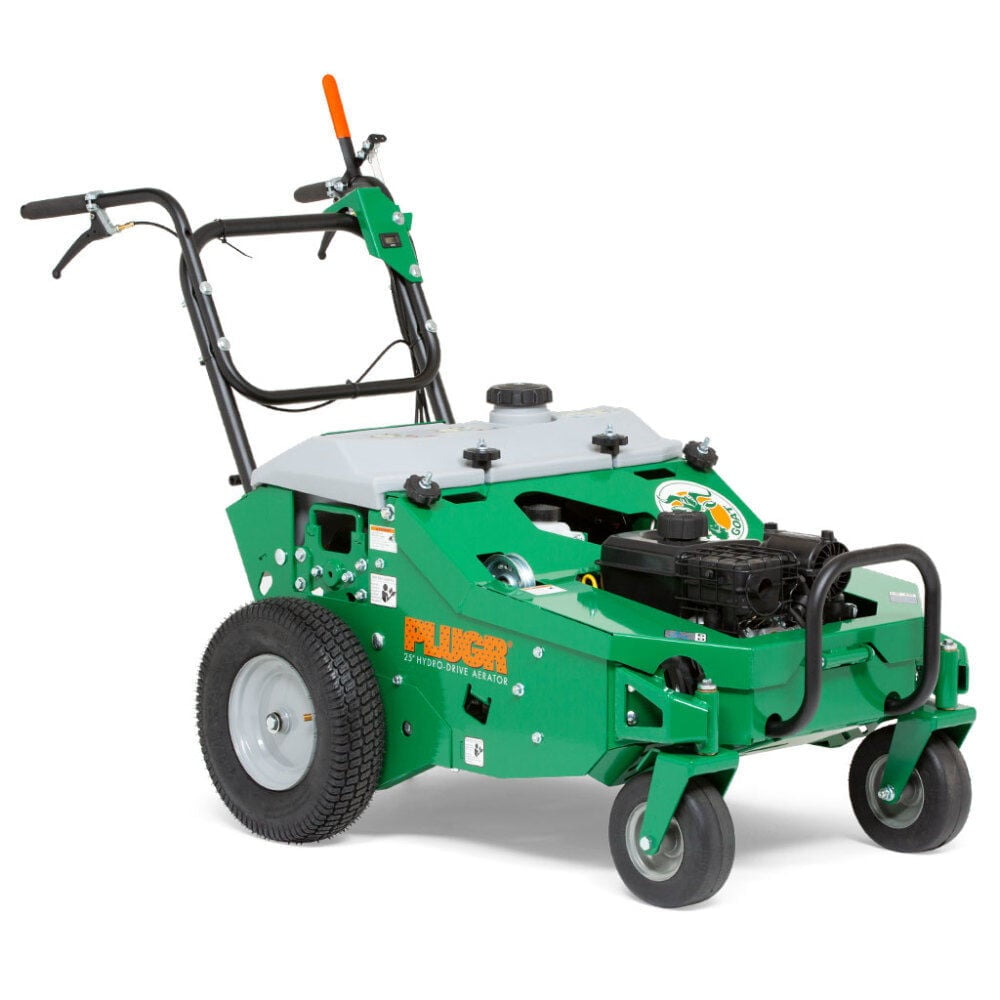 Billy Goat Plugr 25 in Hydro Drive Aerator, Self-Propelled Reciprocating Lawn Aerator with 203cc Vanguard Engine (25 in) 0b1qh