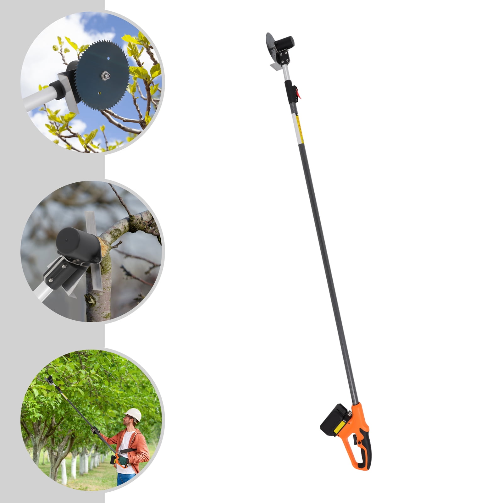 Generic Electric Pole Saw and Hedge Trimmer (Black, 5.74-9.19 ft) izgaa