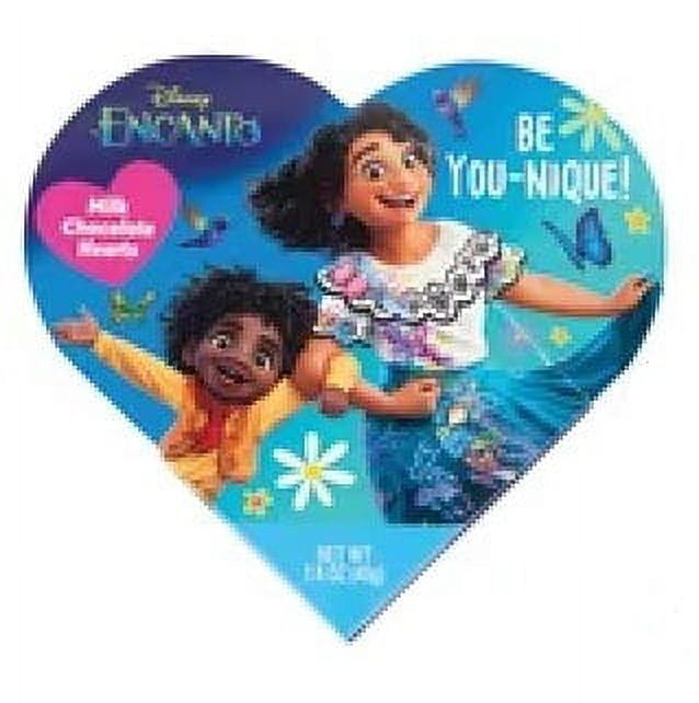 Frankford Disney Encanto Milk Chocolate Hearts Valentine's Day Gift Set (Multi-Color, 3.2 oz) 5srif
