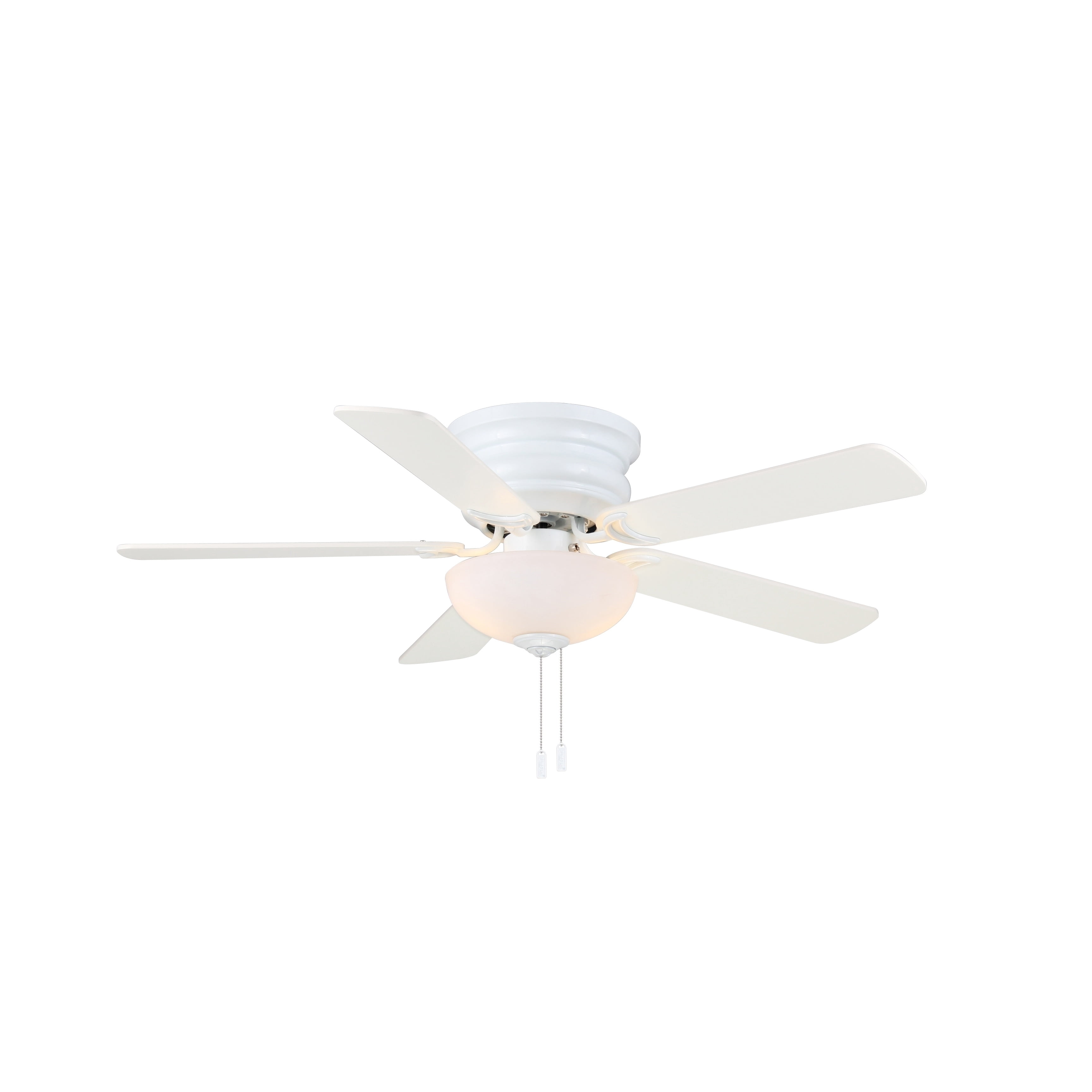 Wind River Frisco Ceiling Fan, Flush Mount Indoor Fan with Reversible Blades (Nickel, 44 in) ccl47