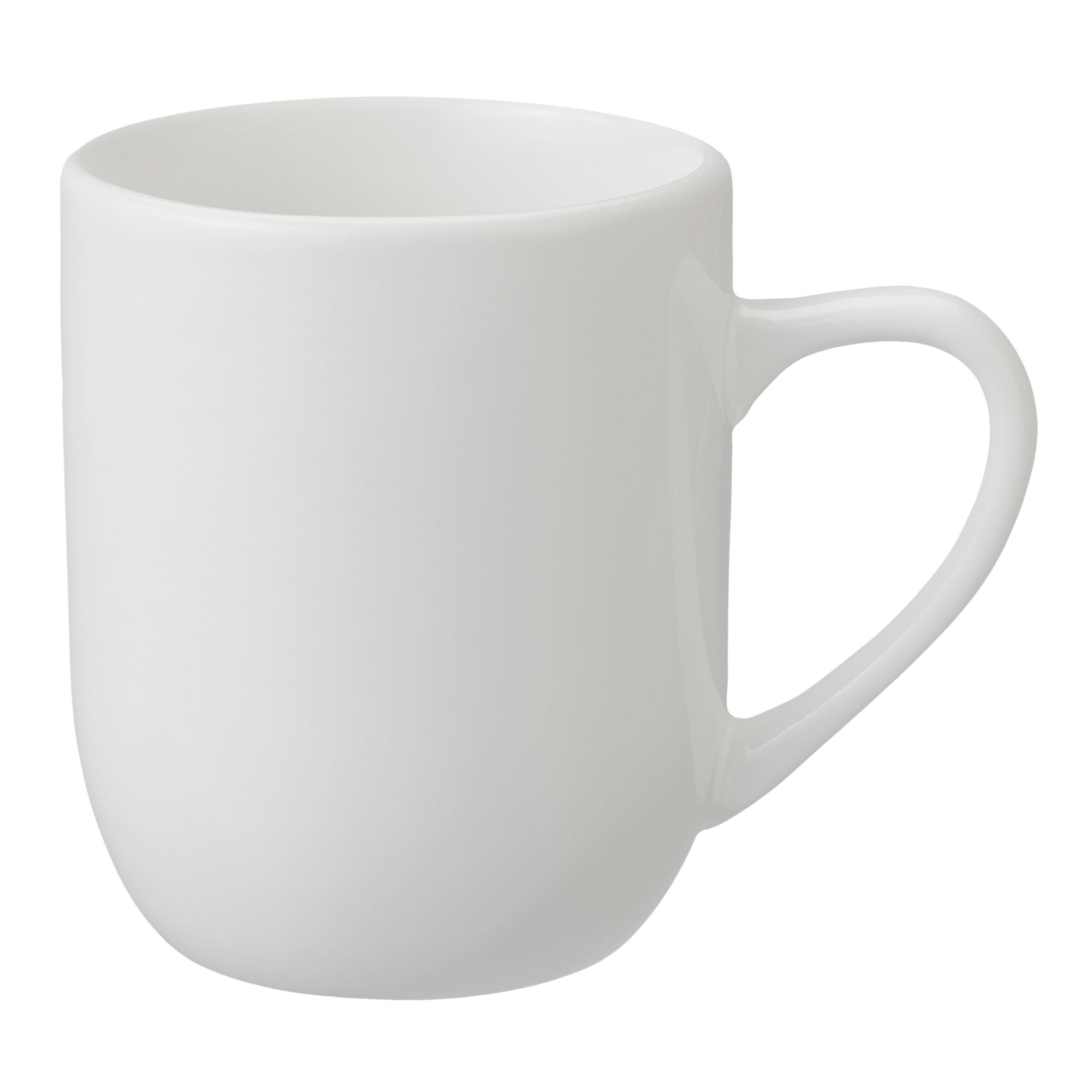 Mainstays Glazed Stoneware Coffee Mug (White, 12 oz) hj1hz