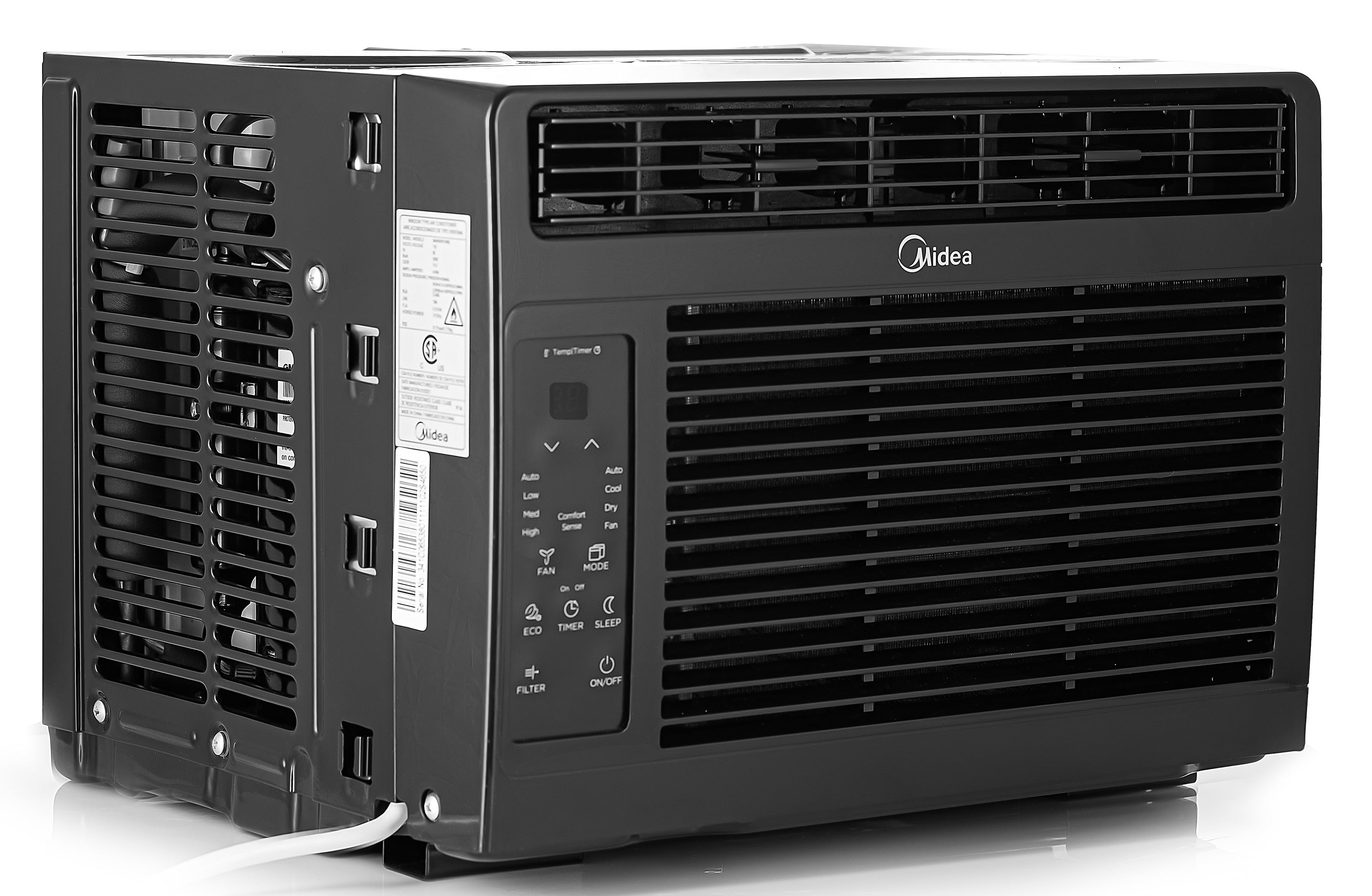 Midea 6,000 BTU Window Air Conditioner with Comfort Sense Remote (Black, 2 Pack) 25zid