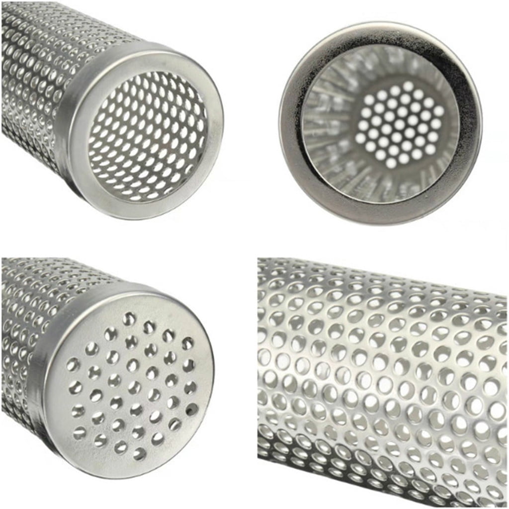Milue Stainless Steel BBQ Smoker Generator for Hot and Cold Smoking (Silver, 12 in) asgty