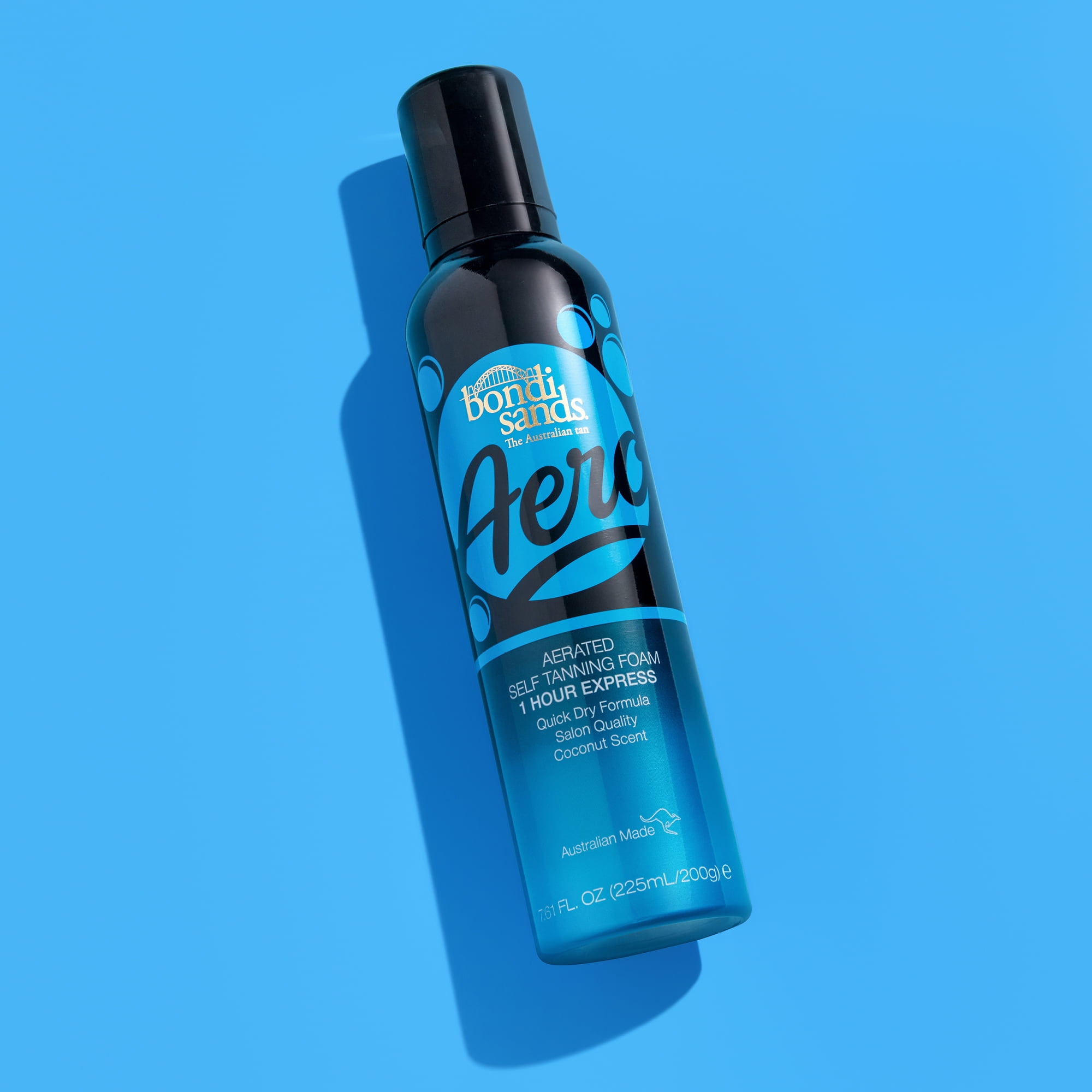 Bondi Sands Aero Express Self Tanning Foam, Lightweight Streak-Free Formula for Face and Body (7.61 oz) nlwzc