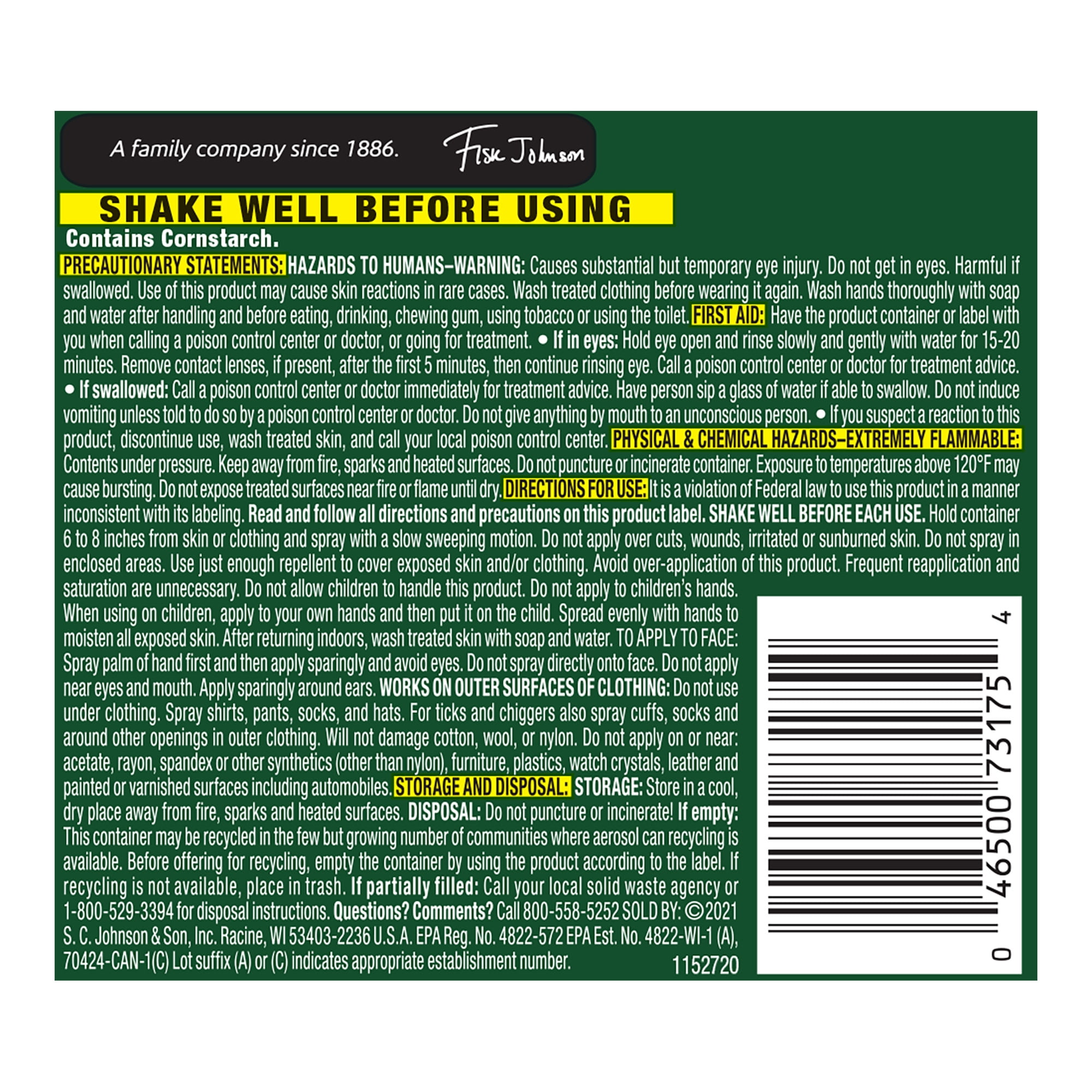 OFF! Deep Woods Insect Repellent Spray with 25% DEET (Clear, 2.5 oz) utmgq