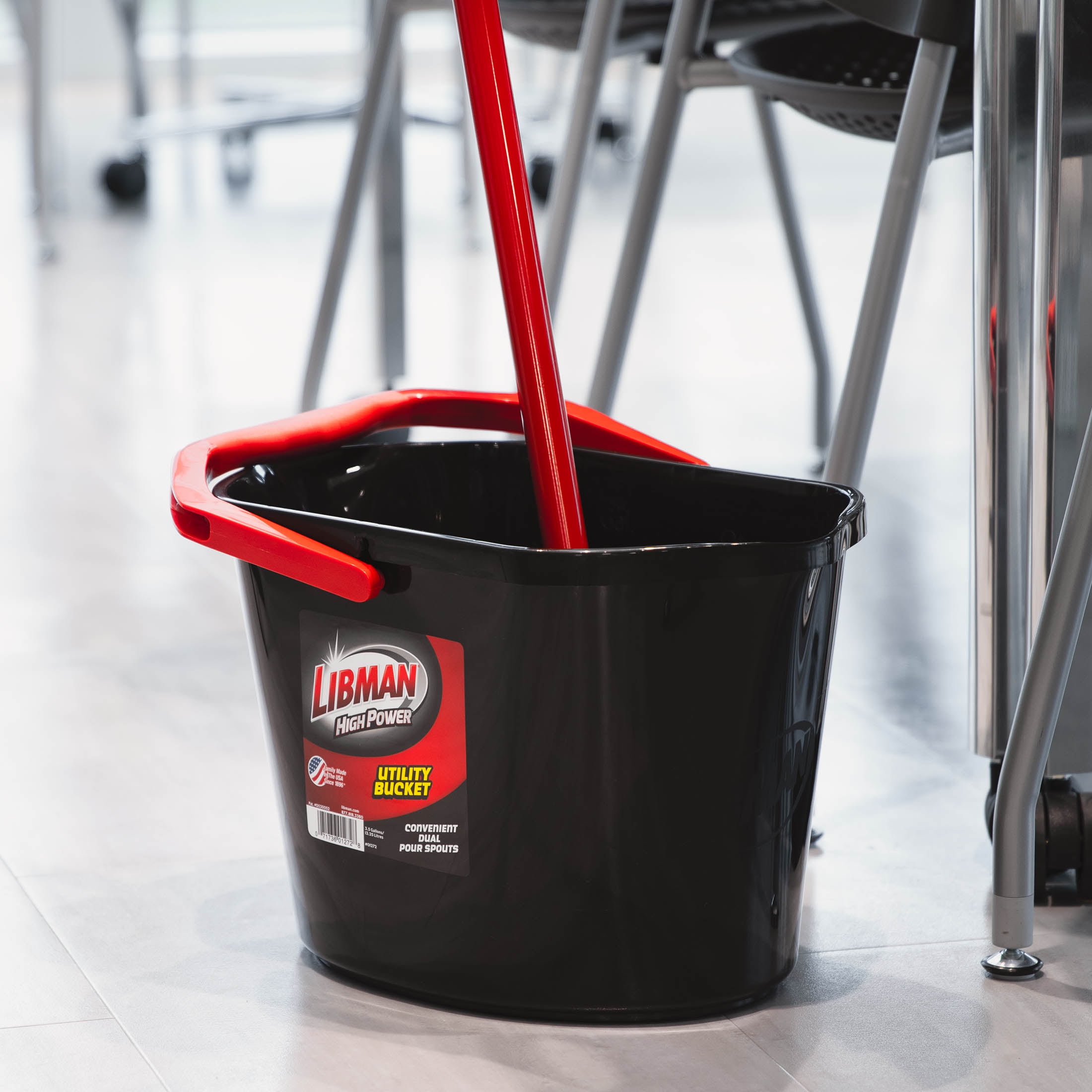 Libman High Power Utility Bucket (Black, 3.5 gal) agil1 - Image 4
