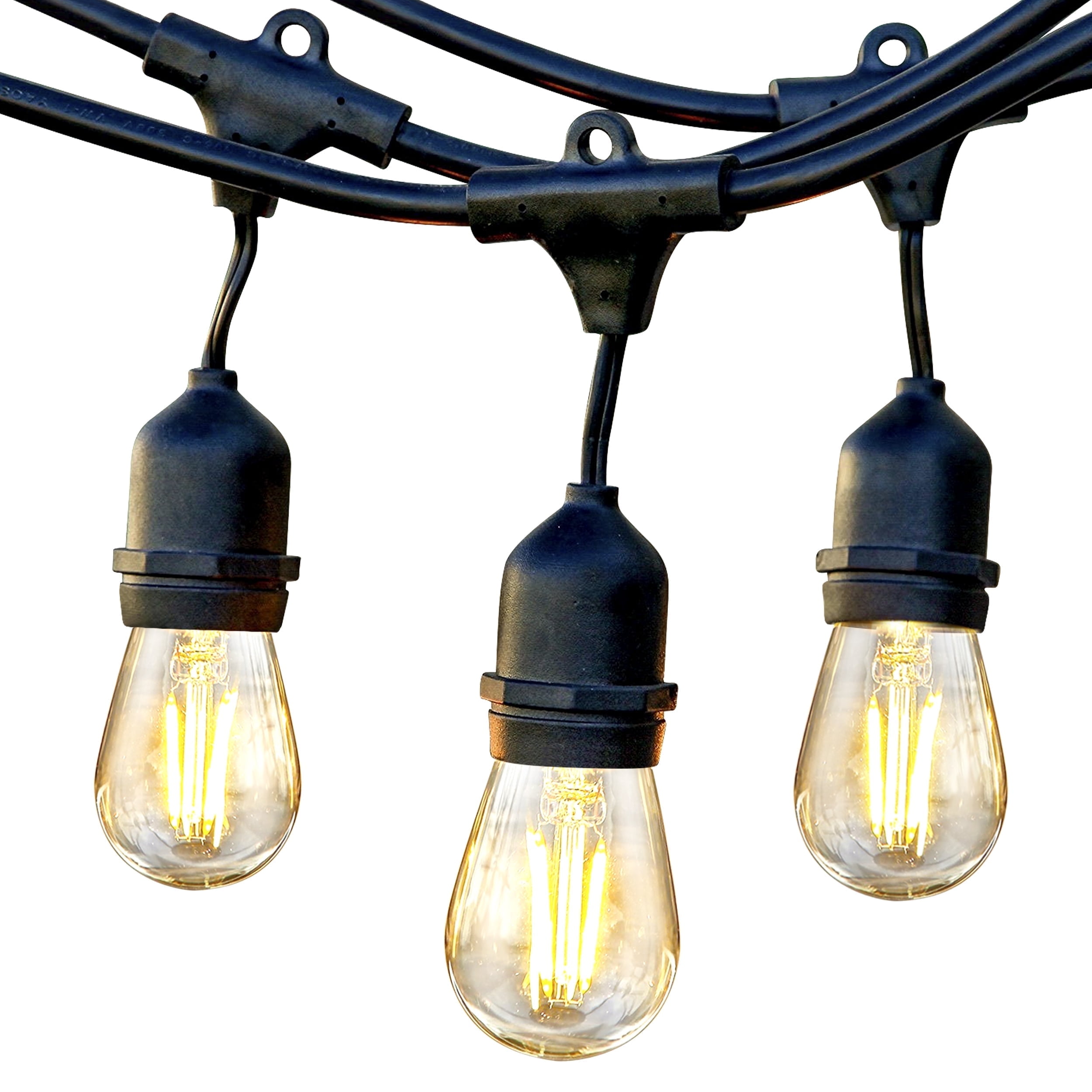 Brightech Ambience Pro LED Outdoor String Lights (Soft White, 24 ft) y2pil
