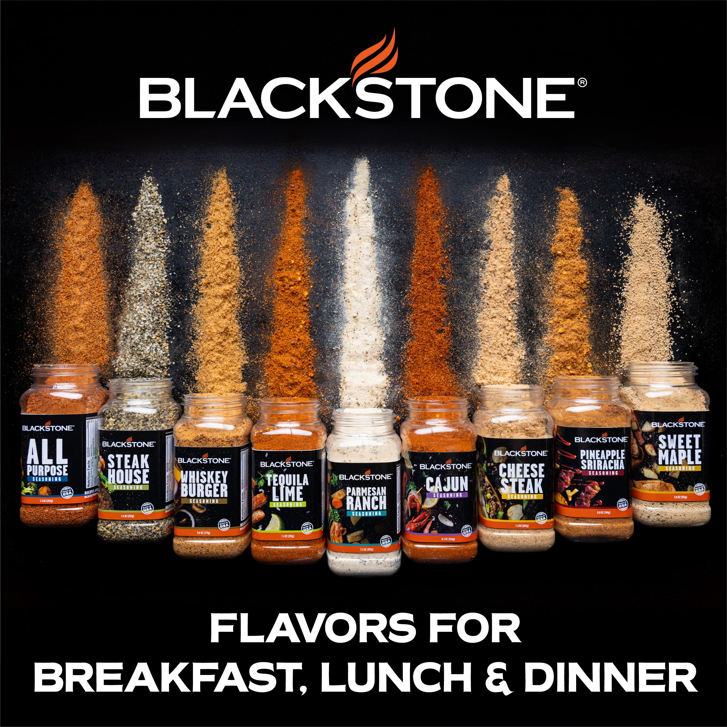 Blackstone Smash Burger Seasoning, Savory Spice Blend for Grilling (9.7 oz) m4r6t