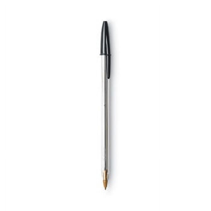BIC Cristal Xtra Smooth Ballpoint Pen, Reliable Everyday Writing, Black Ink (24 Pack) 2foxd