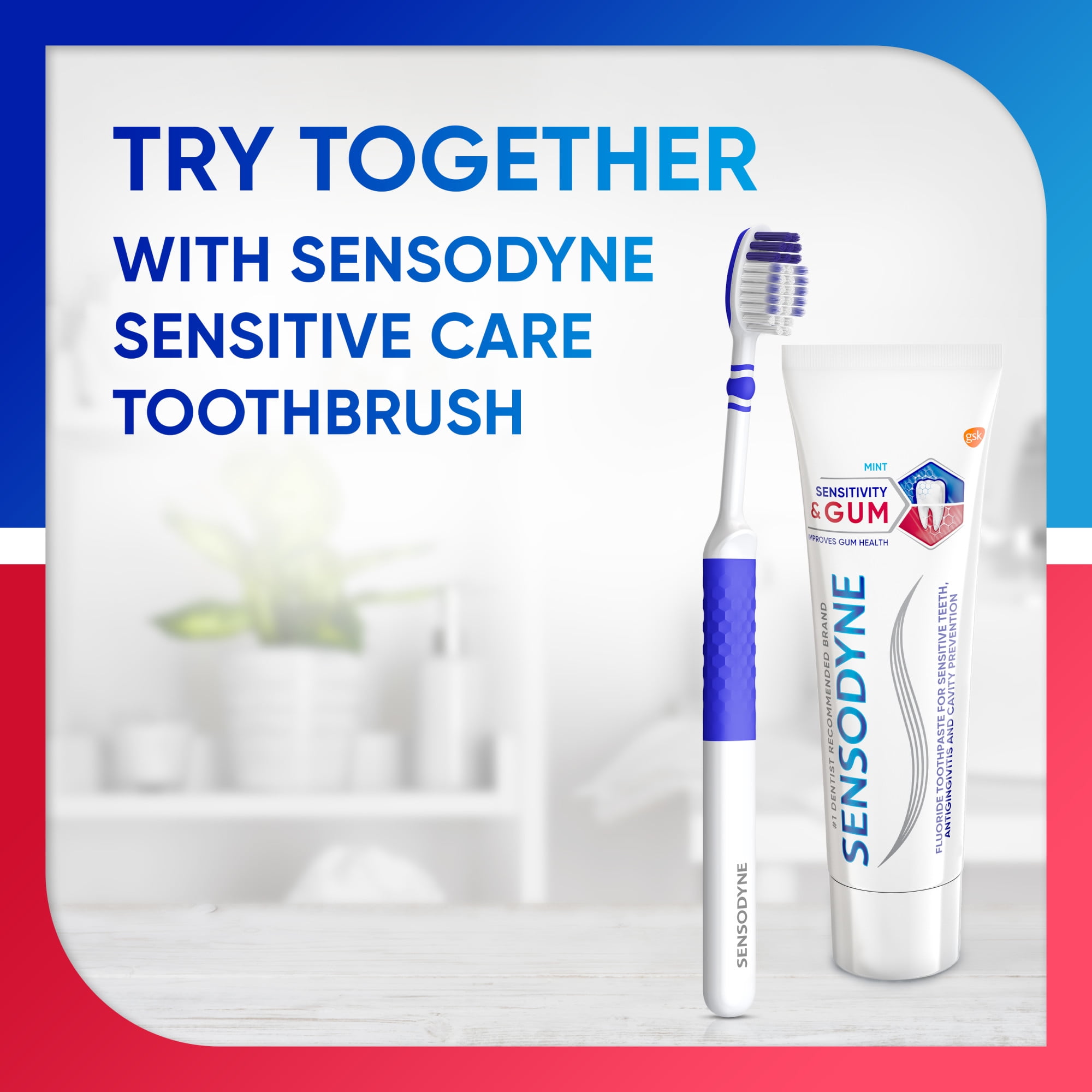 Sensodyne Sensitivity & Gum Sensitive Toothpaste, Dual-Action Oral Care, Mint Flavor (3.4 oz) bh4ro