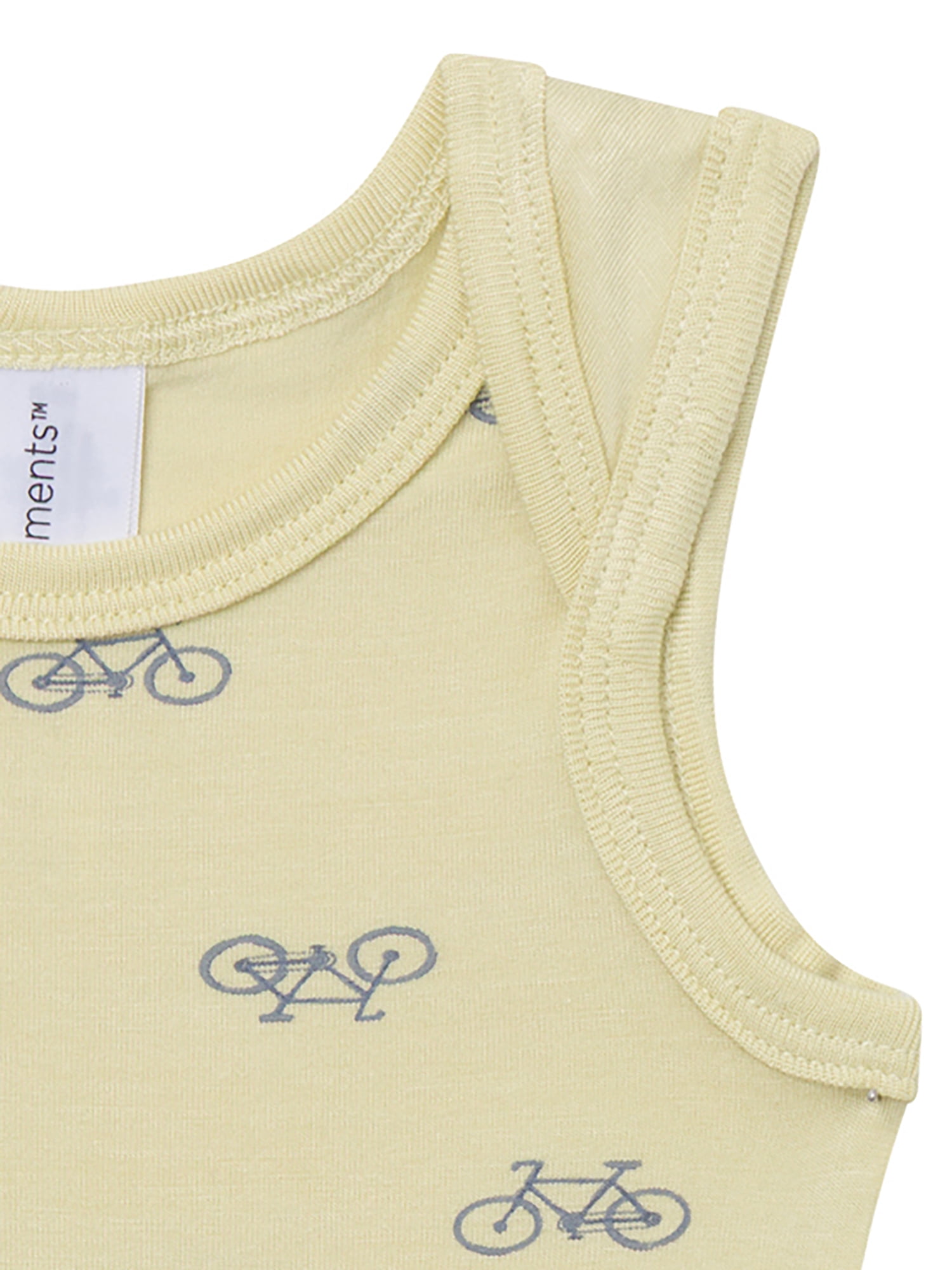 Modern Moments by Gerber Baby Neutral Viscose Sleeveless Bodysuit and Short Outfit Set (Neutral, 0-12 Months) mwsw9