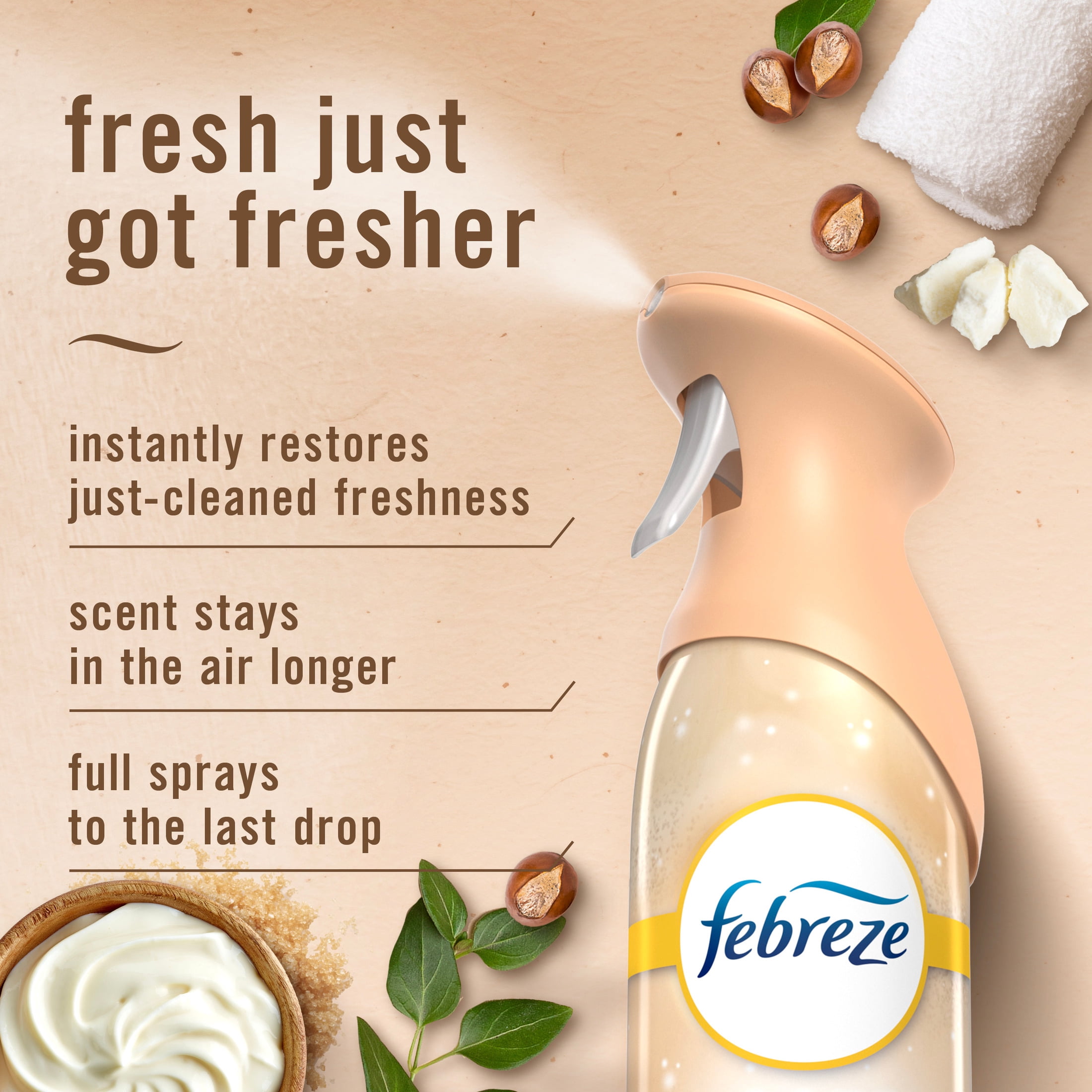 Febreze Air Freshener Spray, Soothe & Restore, Odor Eliminator (8.1 oz, 2 Count) oxczp