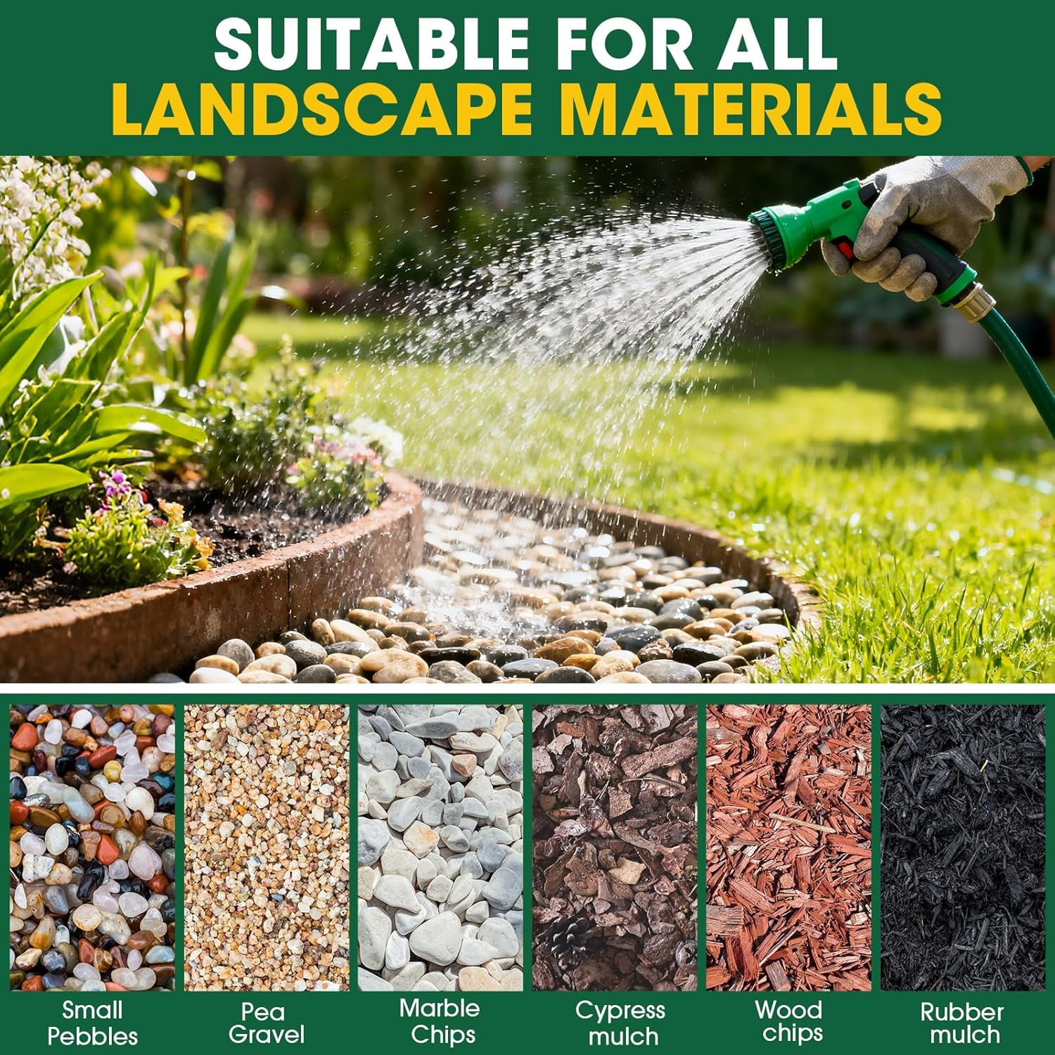 Landscaping Solutions Rock and Gravel Glue Adhesive for Pathways and Garden Beds (Brown, 166 oz) 4naru