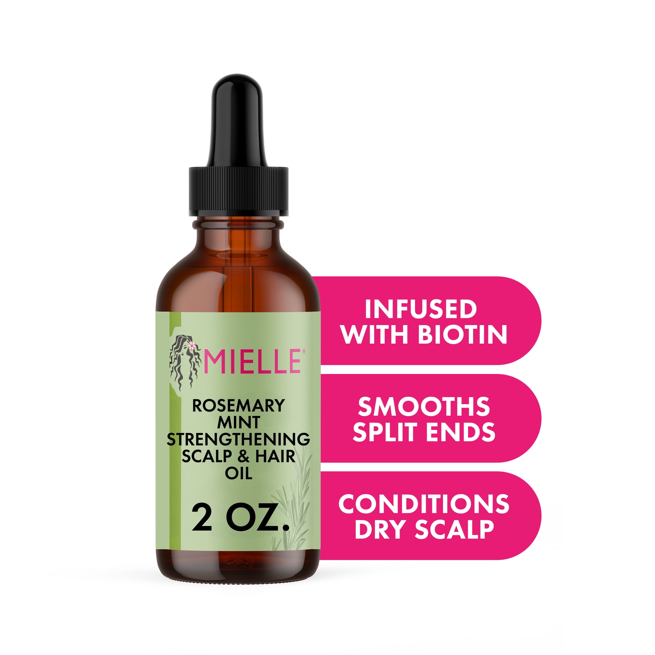 Mielle Organics Rosemary Mint Strengthening Scalp & Hair Oil (2 oz) 3j16e