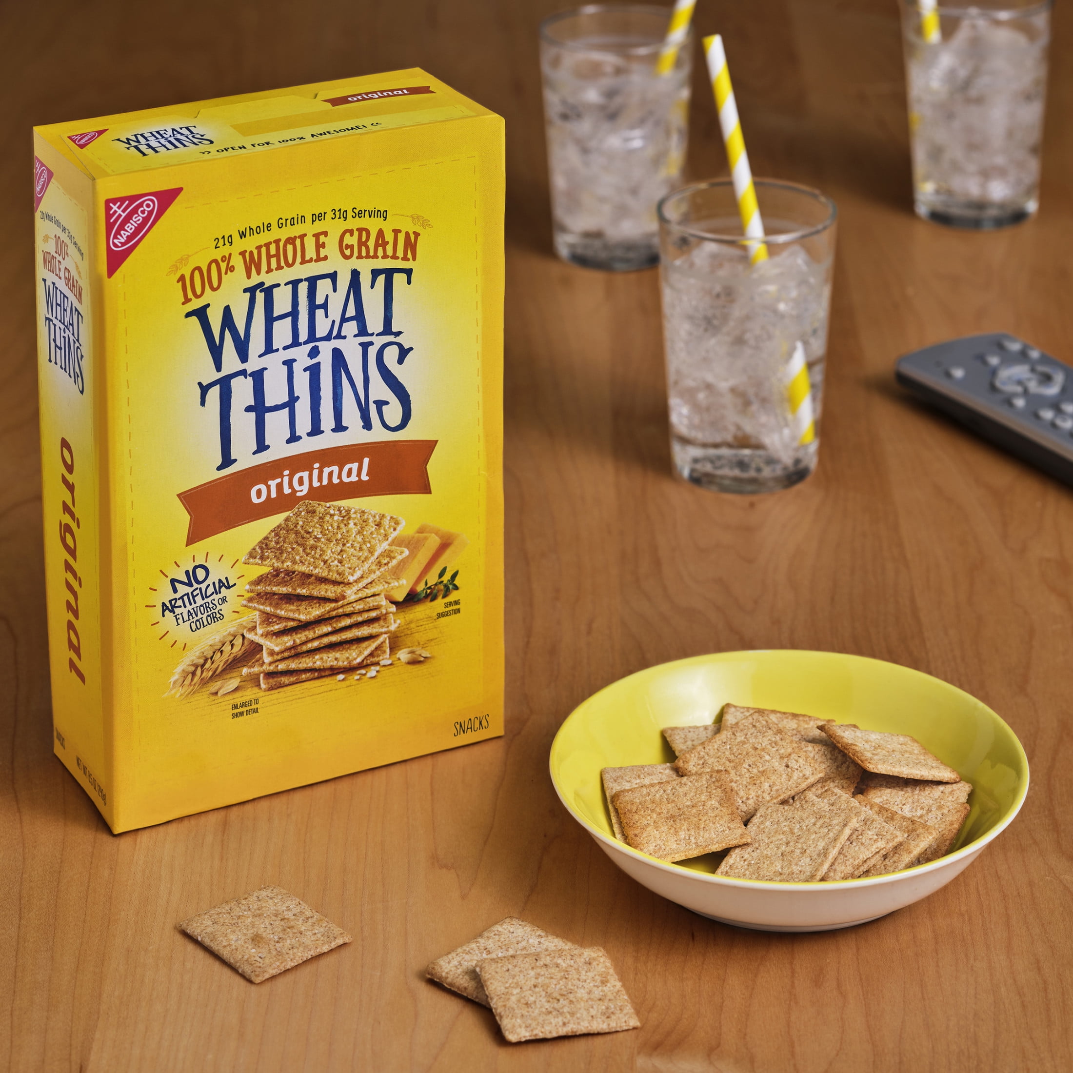 Wheat Thins Original Whole Grain Crackers, Crispy Savory Snack Crackers (8.5 oz) z33pu