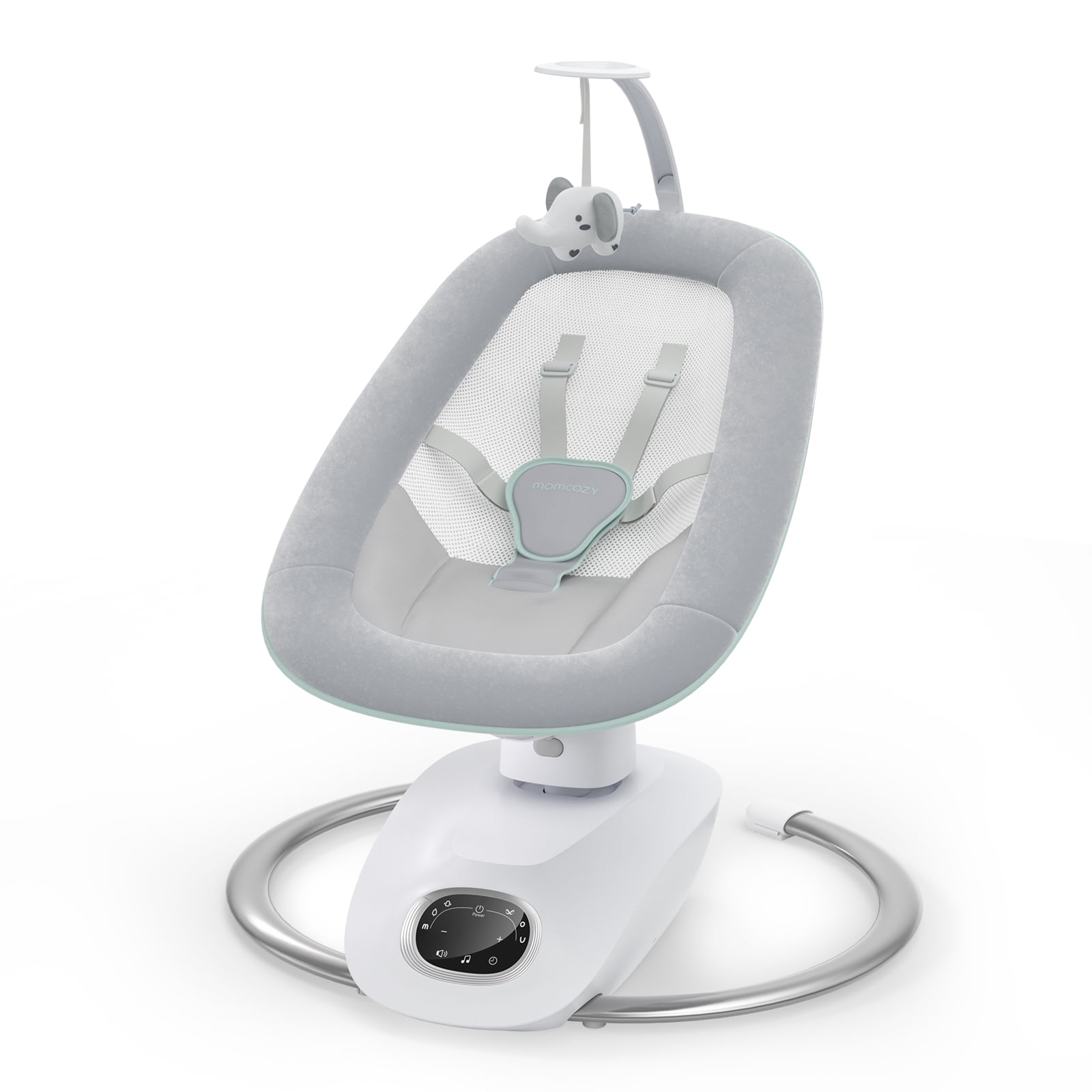 Momcozy CocoSway 3D-Motion Baby Swing, Soothing Infant Rocker with 6 Motion Modes and 4 Speeds (White) 205x2