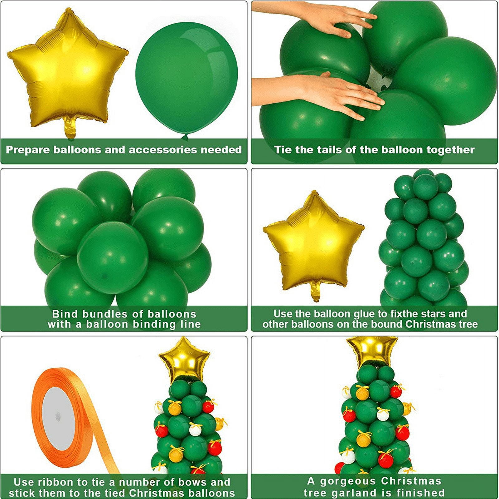 BinDamon Christmas Balloon Garland Arch Kit (Green, 92 Pieces) d527n