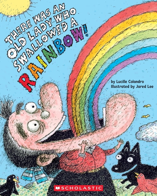 Lucille Colandro There Was an Old Lady Who Swallowed a Rainbow! Children's Picture Book (Paperback, 32 Pages) iwtno