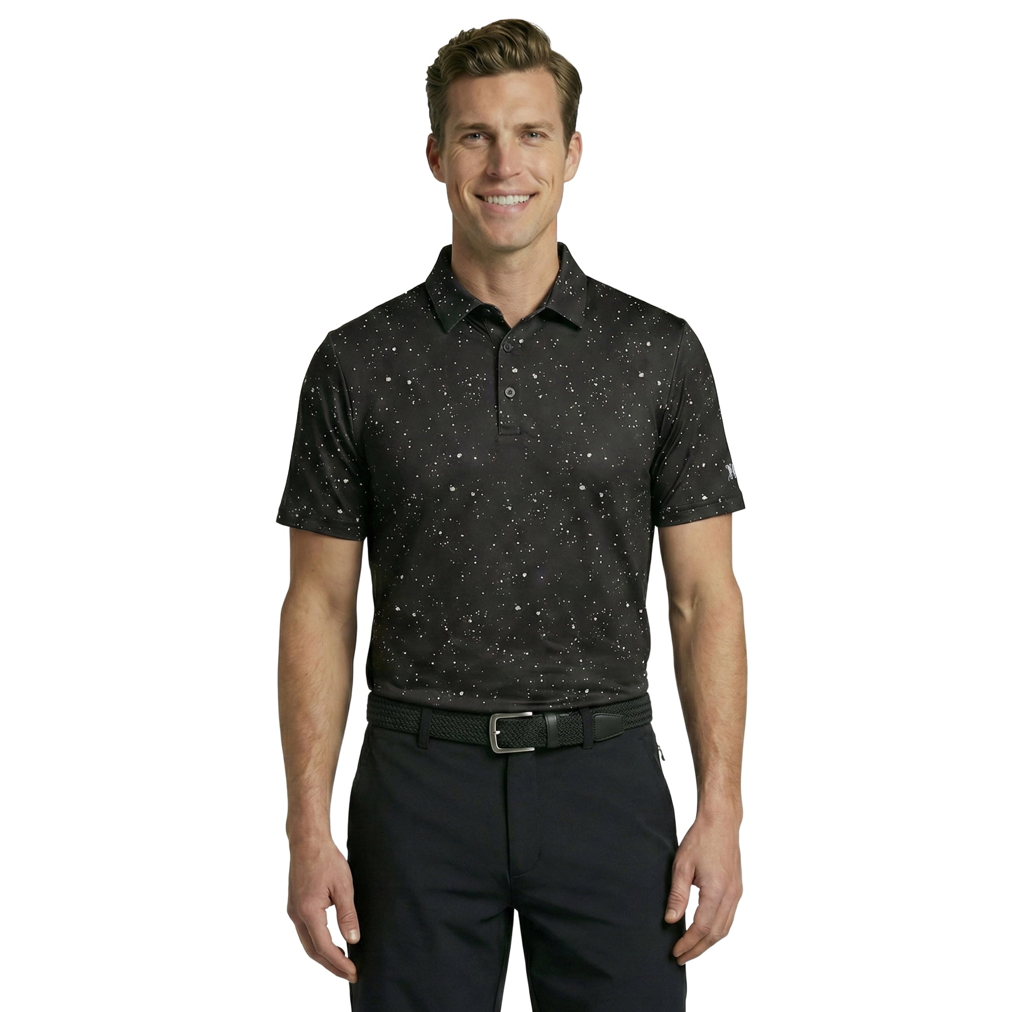 Birdie Bound Men's Novelty Golf Polo Shirt Moisture-Wicking Performance Athletic Fit (Black, XS-4XLT) qzopq