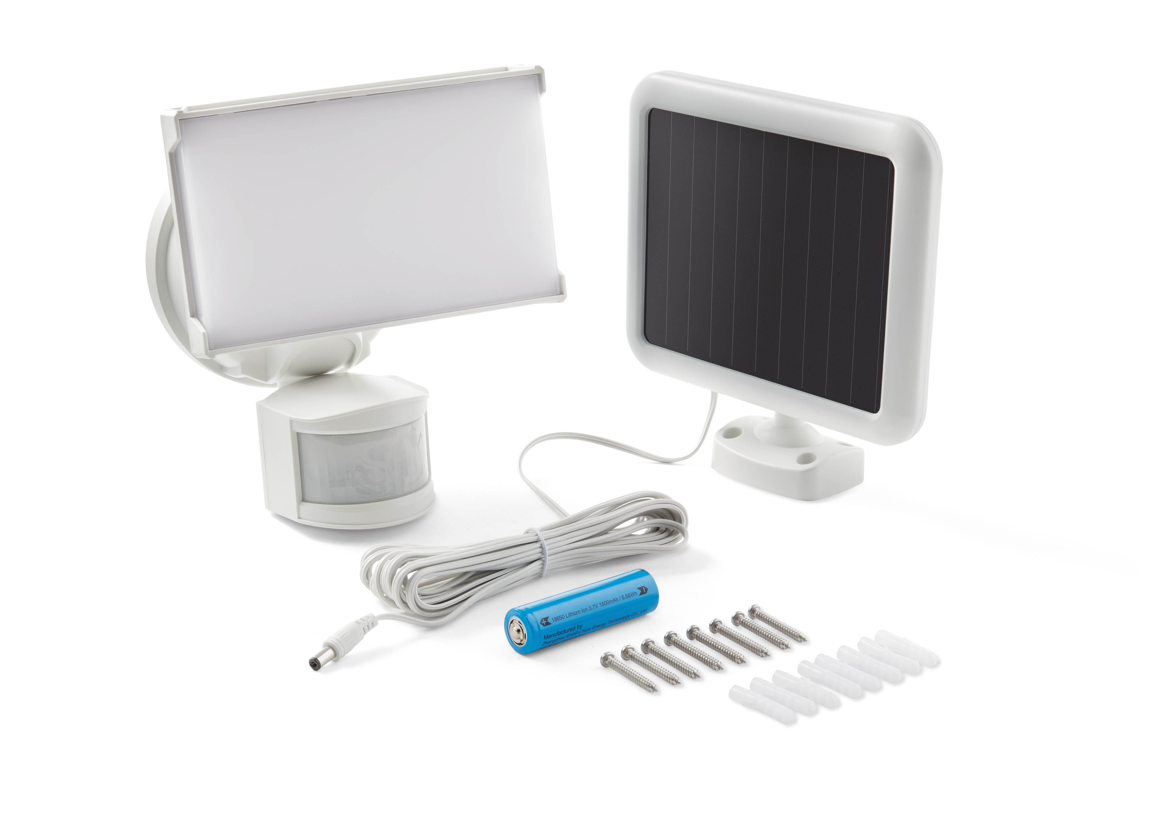 Hyper Tough LED Solar Motion Sensing Security Flood Light (White, 1000 Lumens) xabow