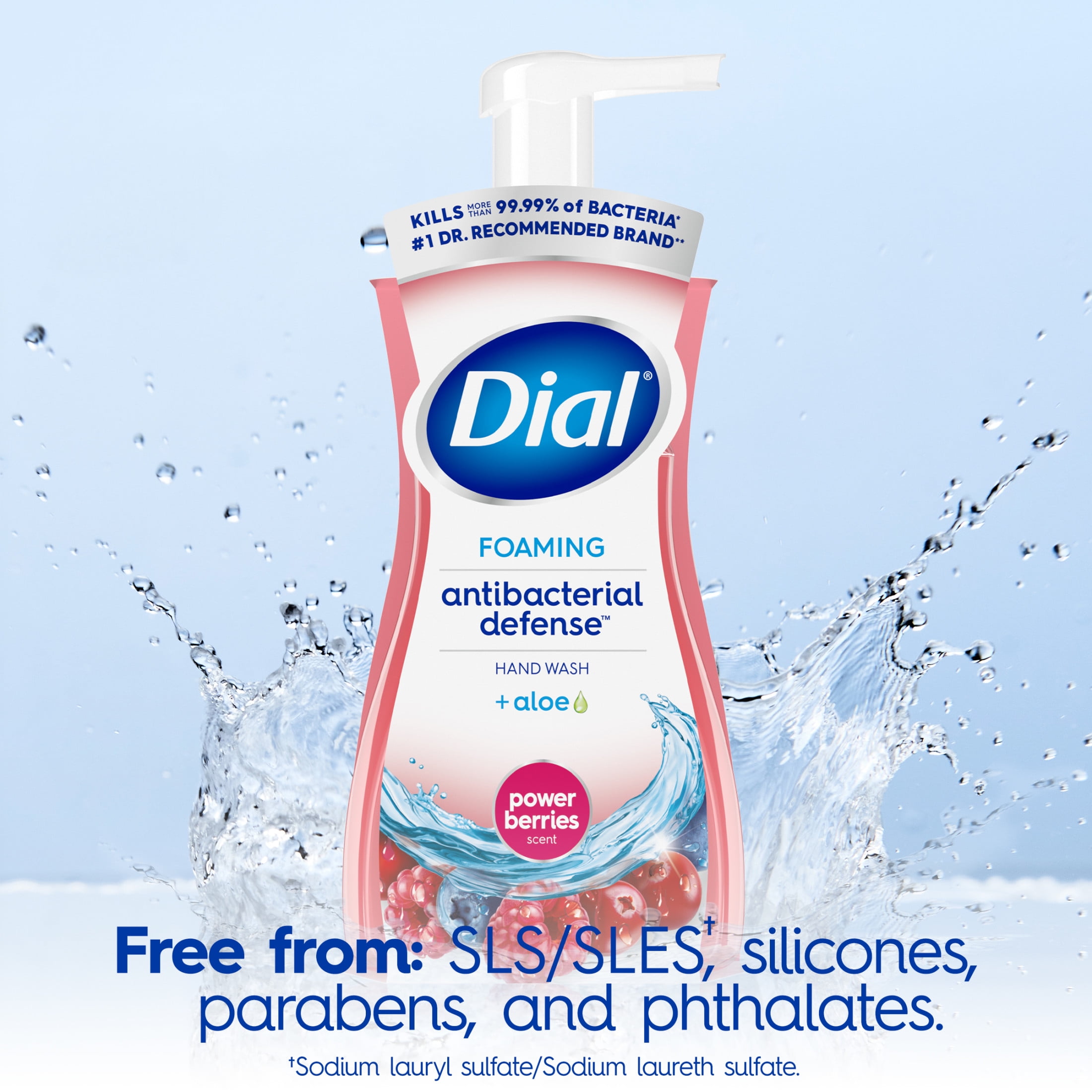 Dial Antibacterial Defense Foaming Hand Soap, Power Berries Scent (7.5 fl oz) afkqc - Image 4