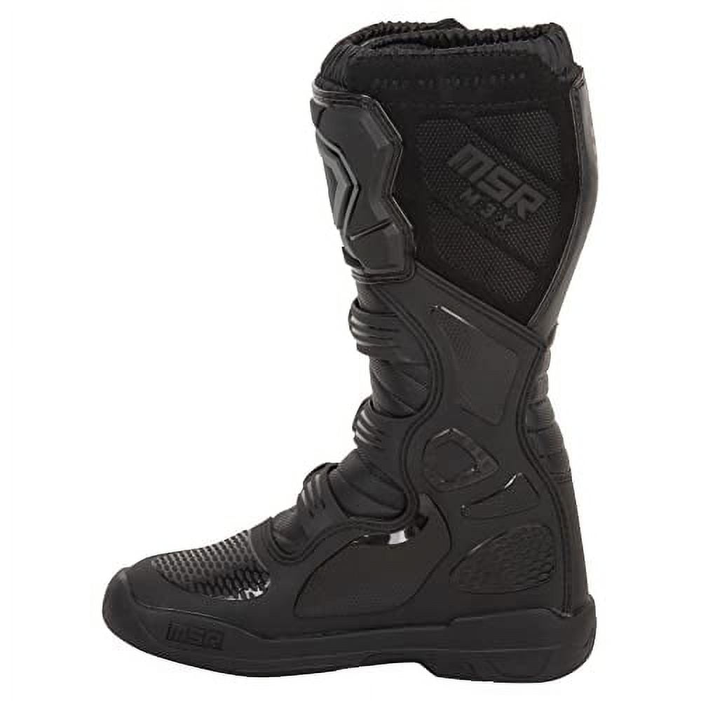 MSR Youth M3X Motocross Boots Protective Off-Road Racing Gear (Black, Size 3) muq40
