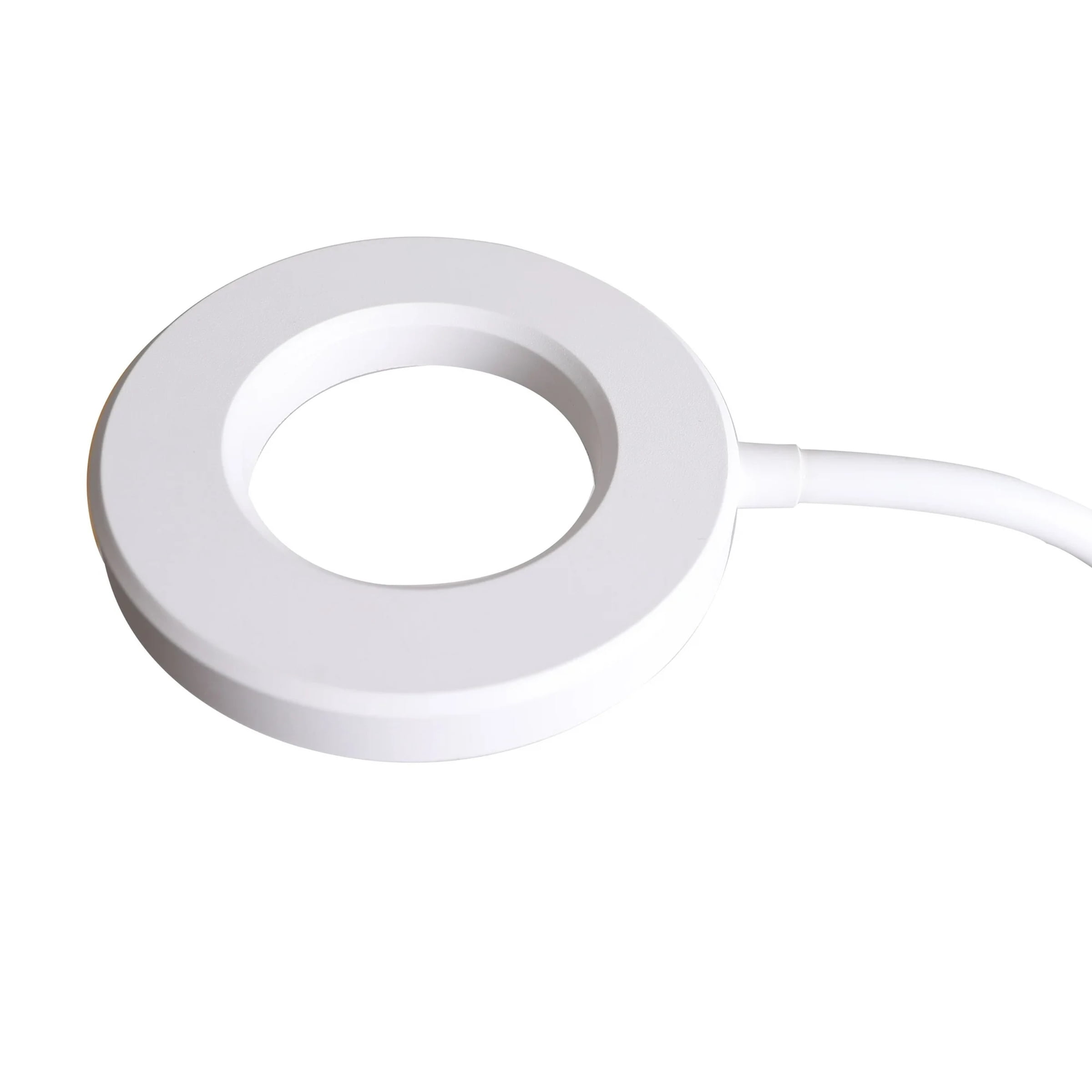 Mainstays LED Ring Light with Flexible Gooseneck and Clip (White, 18.9 in) gj5h7