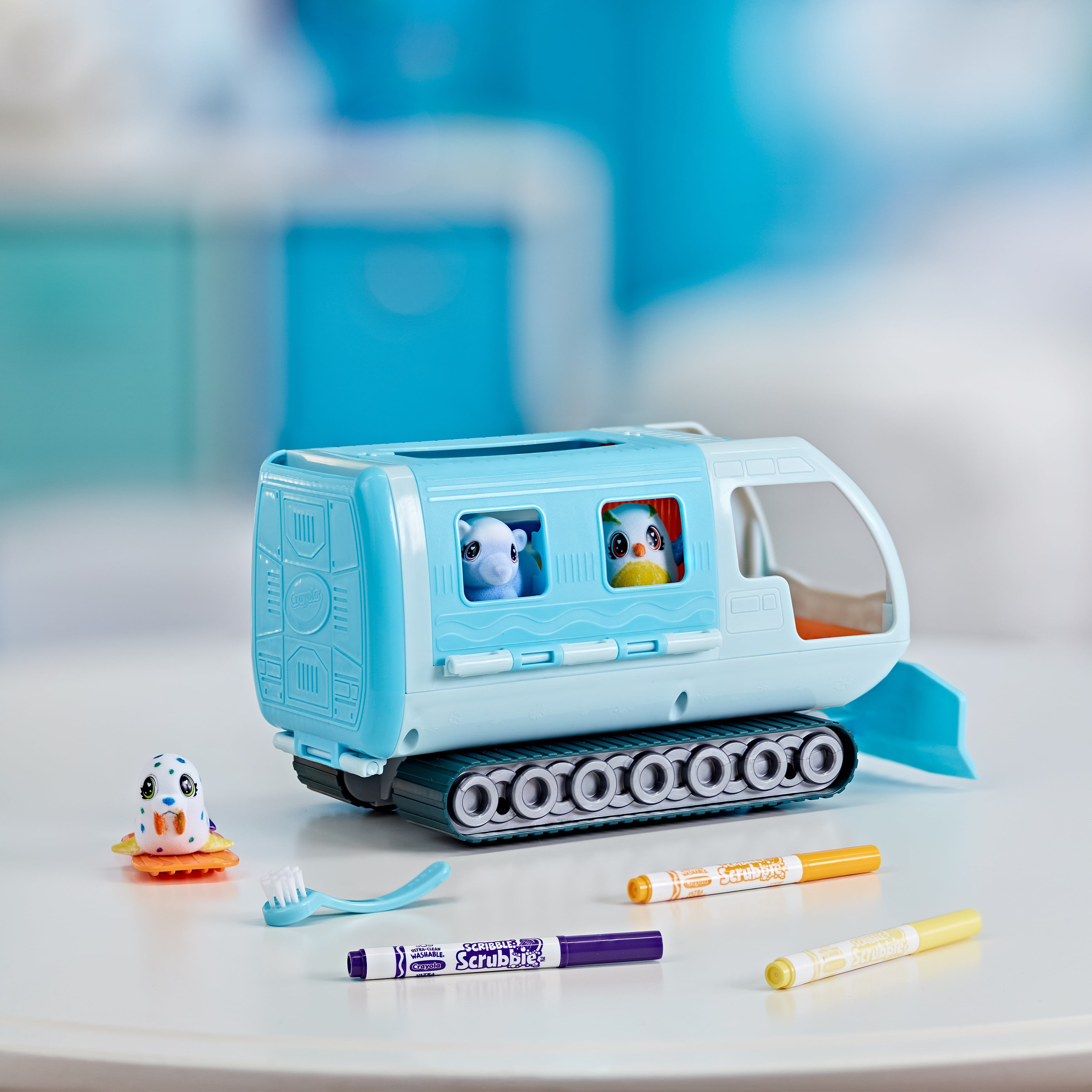 Crayola Scribble Scrubbie Pets Arctic Snow Explorer Activity Set (Blue, 14-Piece Set) uj2li