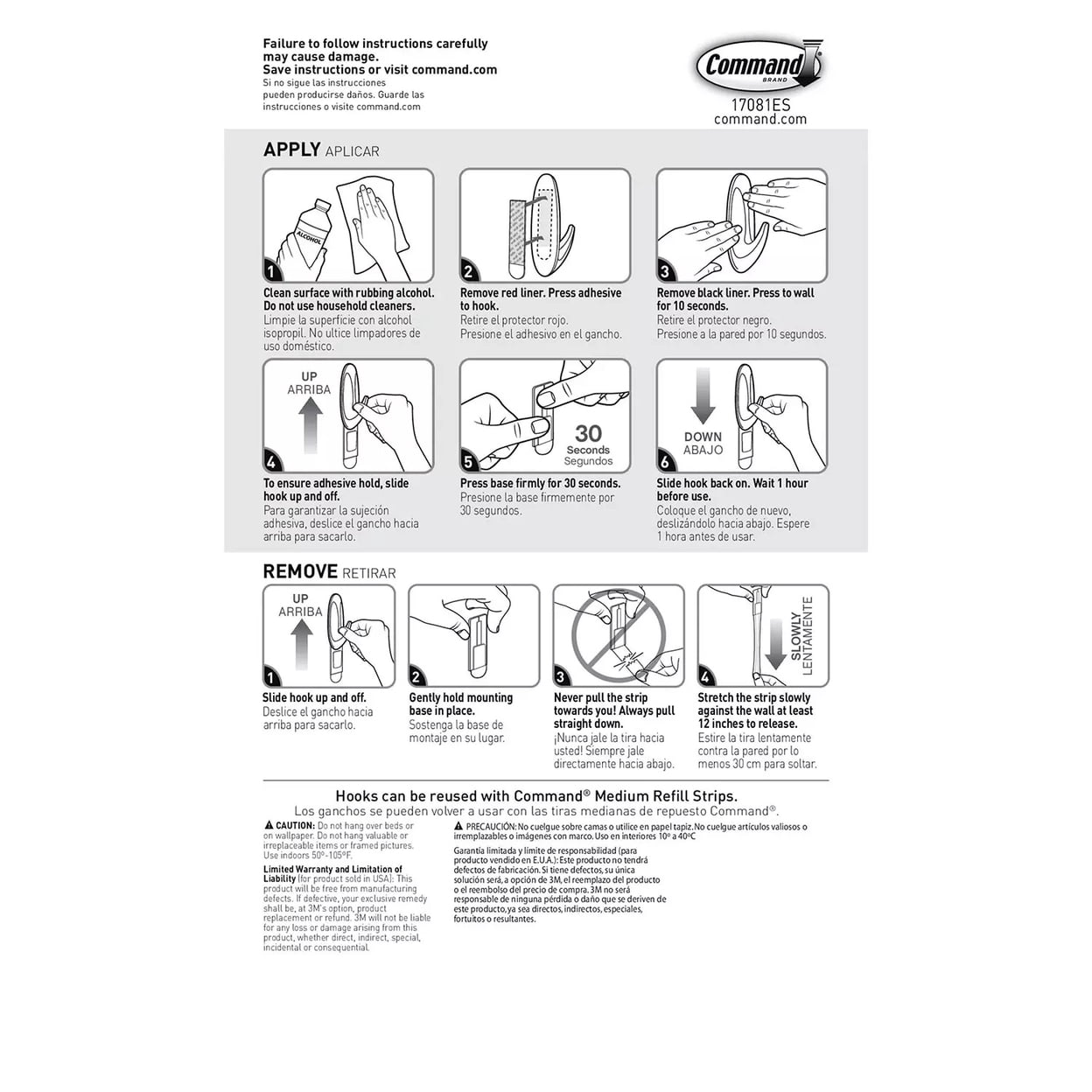 Command Medium Designer Hooks, Damage-Free Wall Hanging Solution (White, 14 Hooks 20 Strips) vq97k