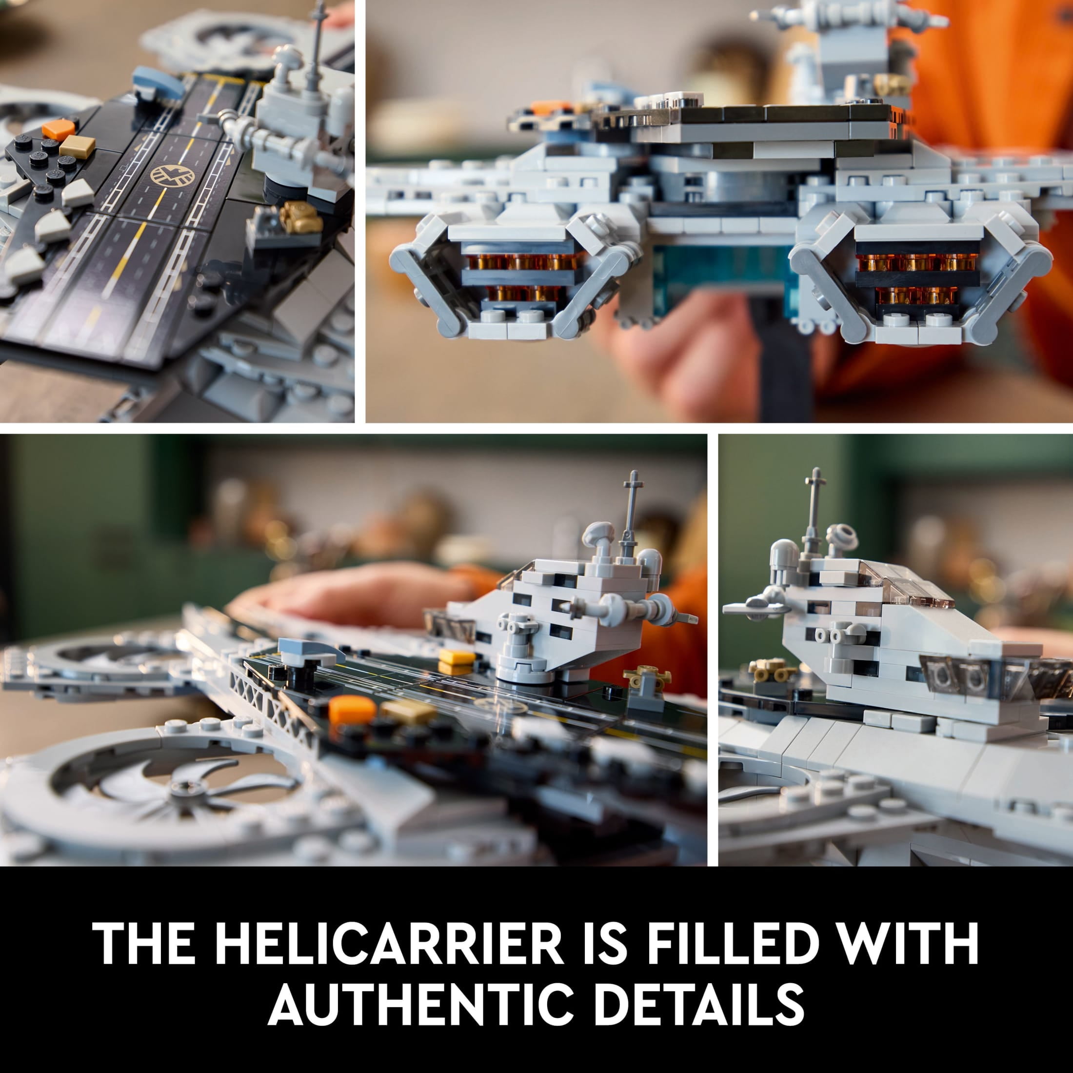 LEGO Marvel The Avengers Helicarrier Building Set for Adults (509 Pieces, 13 in. Long) 3n408