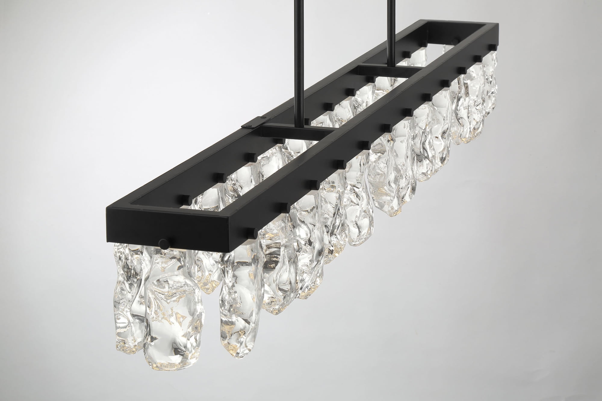 George Kovacs Artic Glacier LED Island Pendant Light (Coal, 47.75 in) kohjy - Image 5