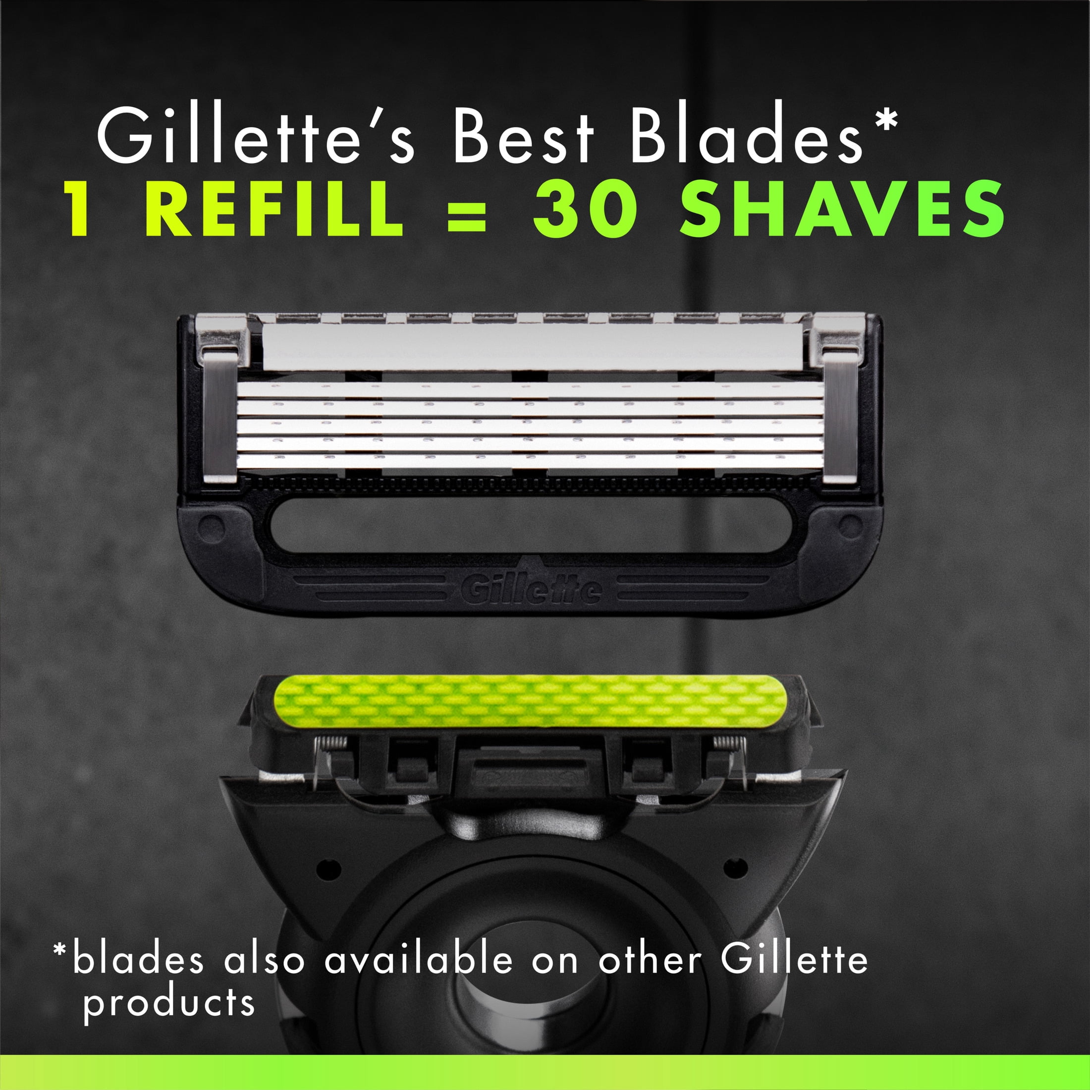 Gillette Labs Men's Razor with Exfoliating Bar, Premium Stand, 1 Handle and 1 Blade Refill (Silver) 2i0mz