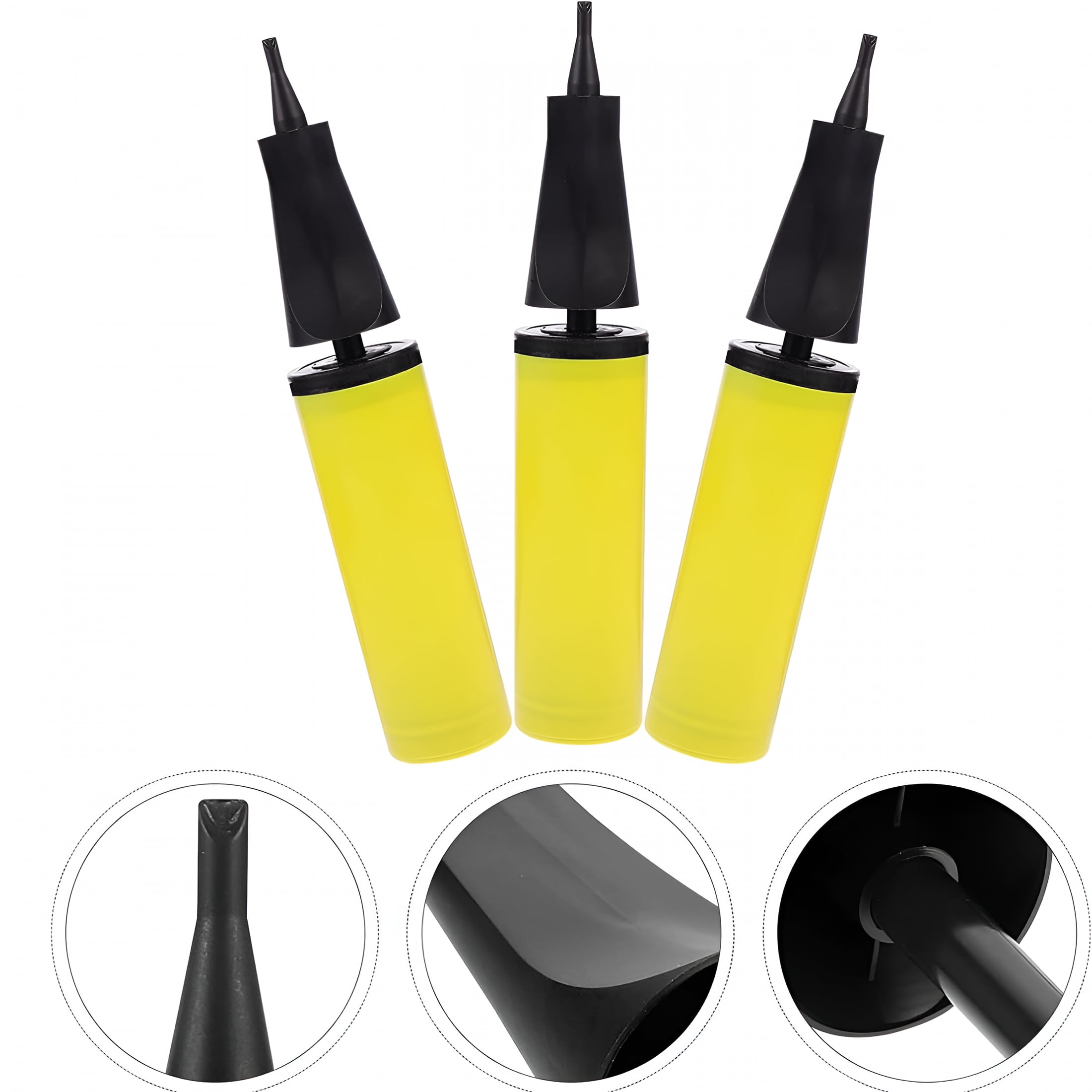 CURYMAY Handheld Balloon Air Pump Inflator for Party Decorations and Event Setup (Yellow, 11 in) eb7qe
