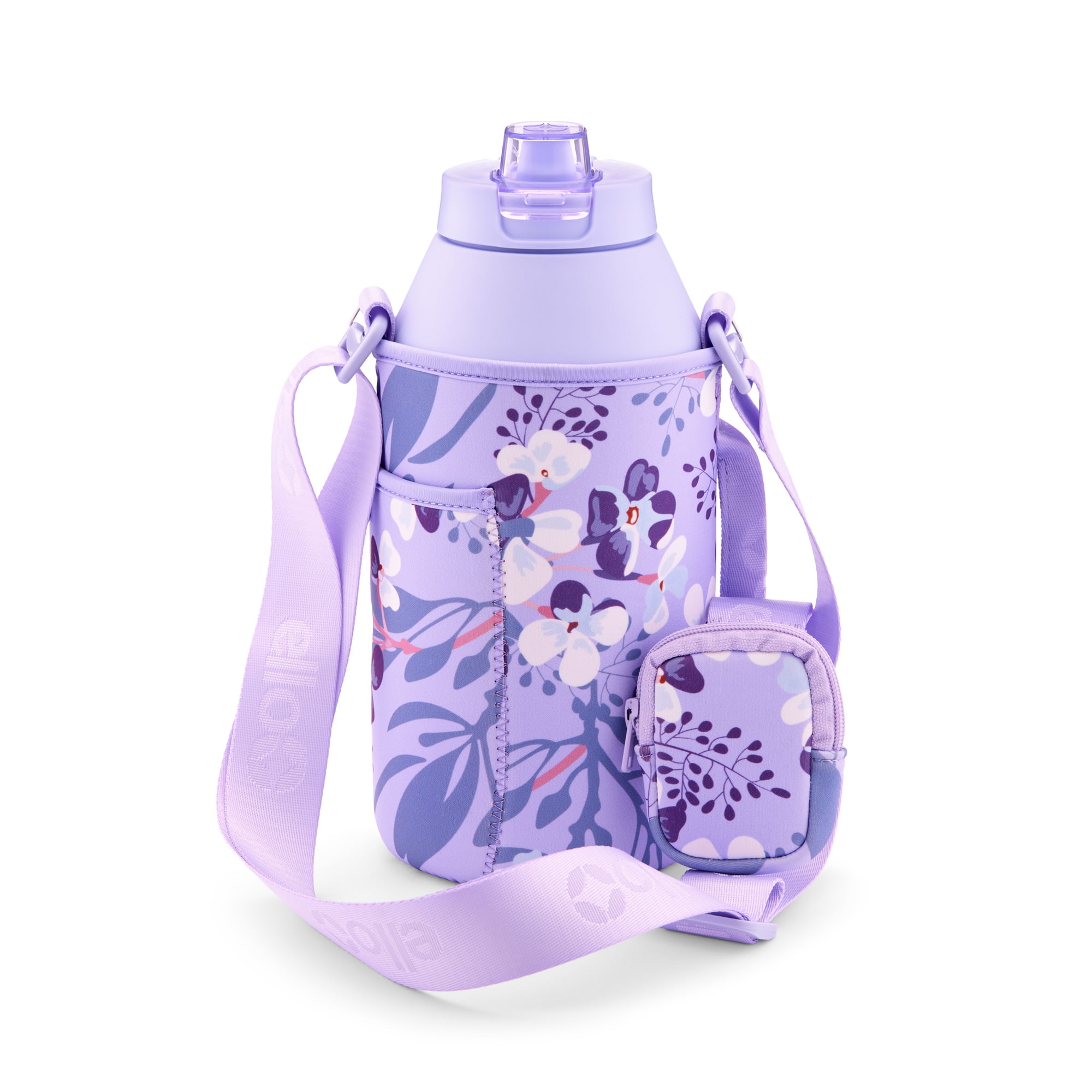 Ello Ultra Clean Stainless Steel Insulated Jug with Carrying Case (Lavender, 64 oz) r7scg