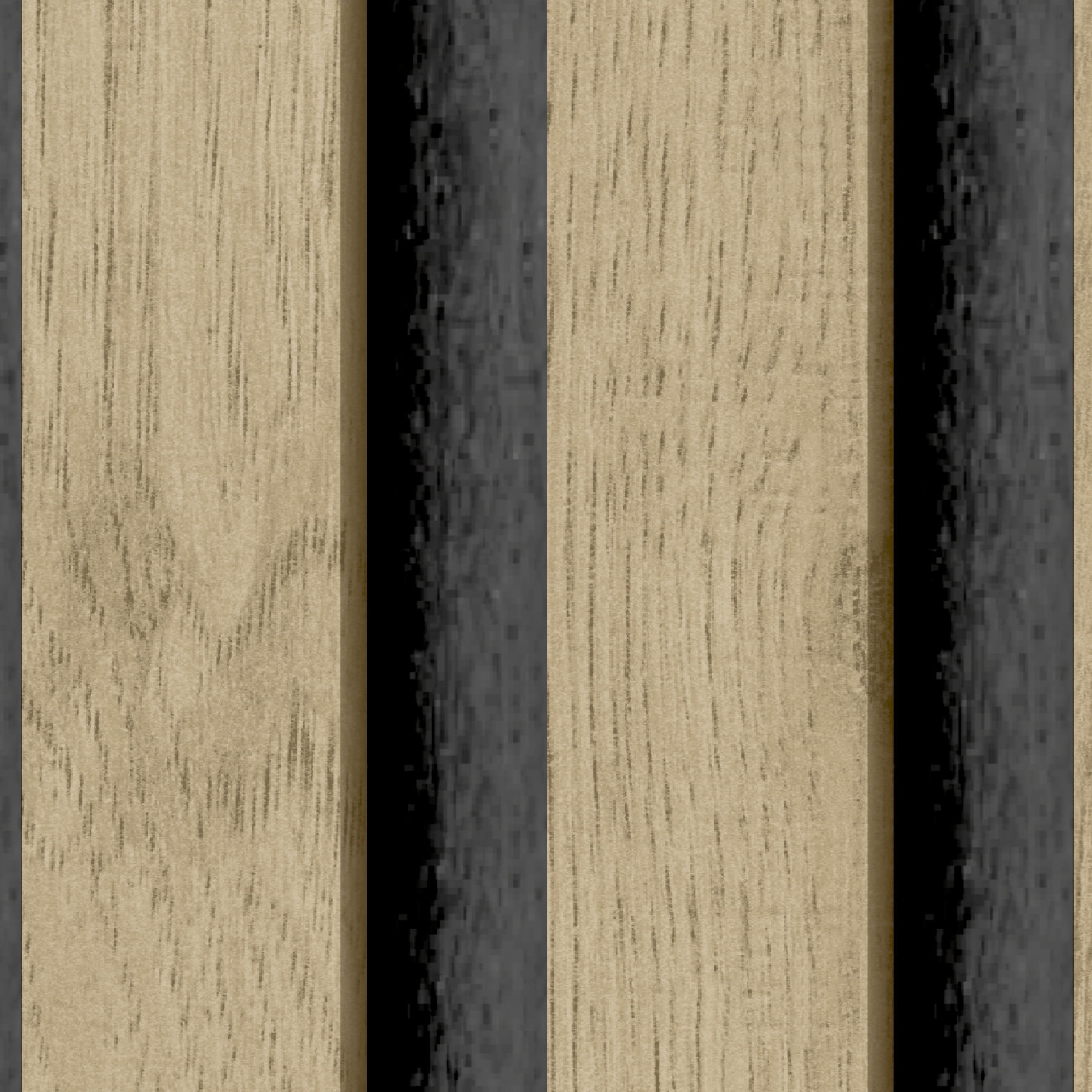 Roommates Studio Cream Oak Slat Peel and Stick Wallpaper (White, 30.75 sq ft) d9wgd
