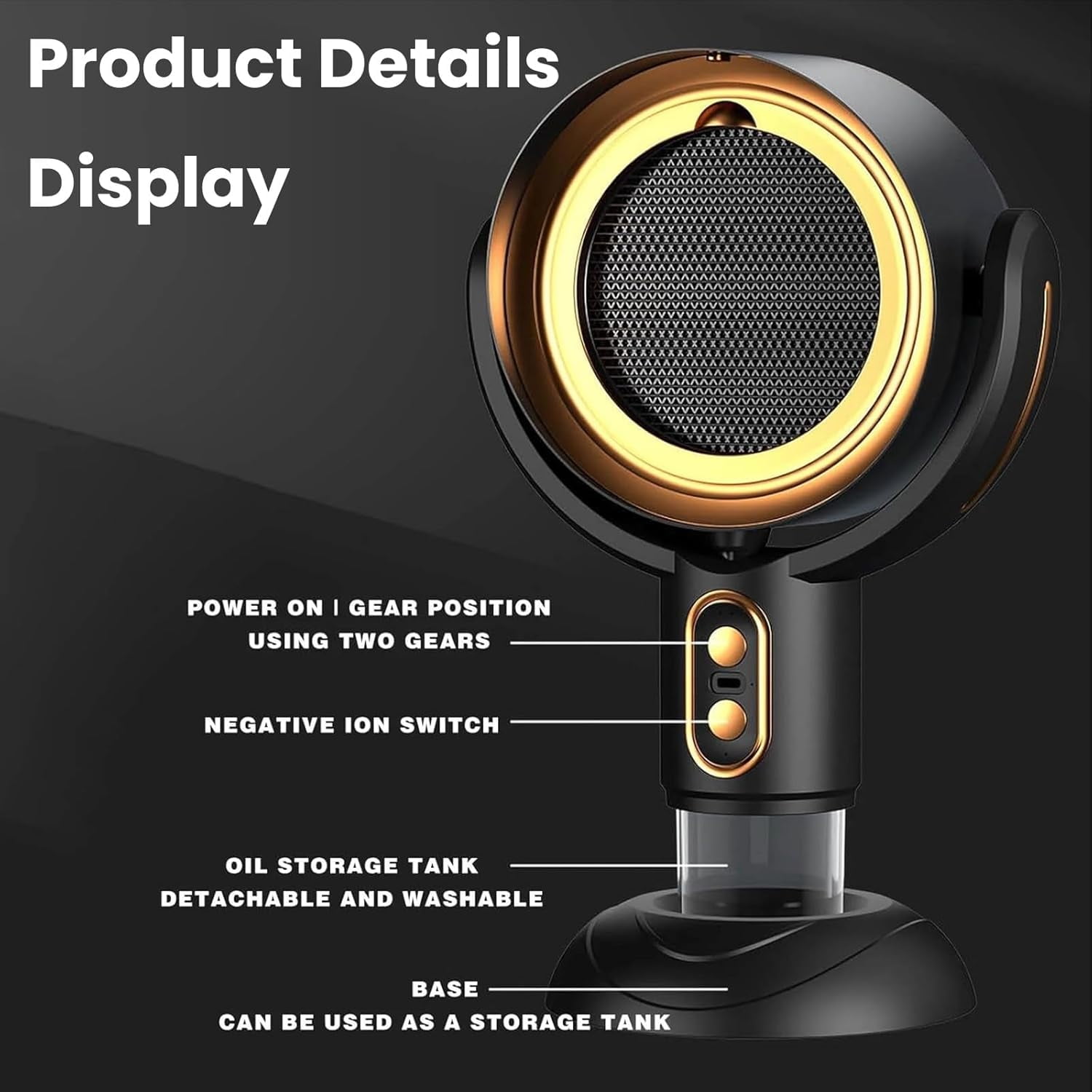 ExquGad Portable Smoke Purifier Fan, Quiet Desktop Air Cleaner for Home and Kitchen (Purple, 8 in) vwzg9