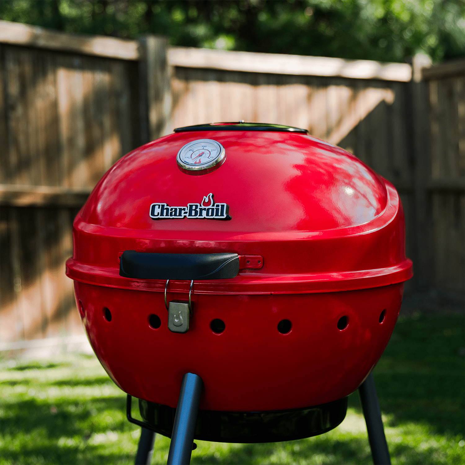 Charbroil Kettleman TRU-Infrared Charcoal Grill (Red, 360 sq in) 6qted