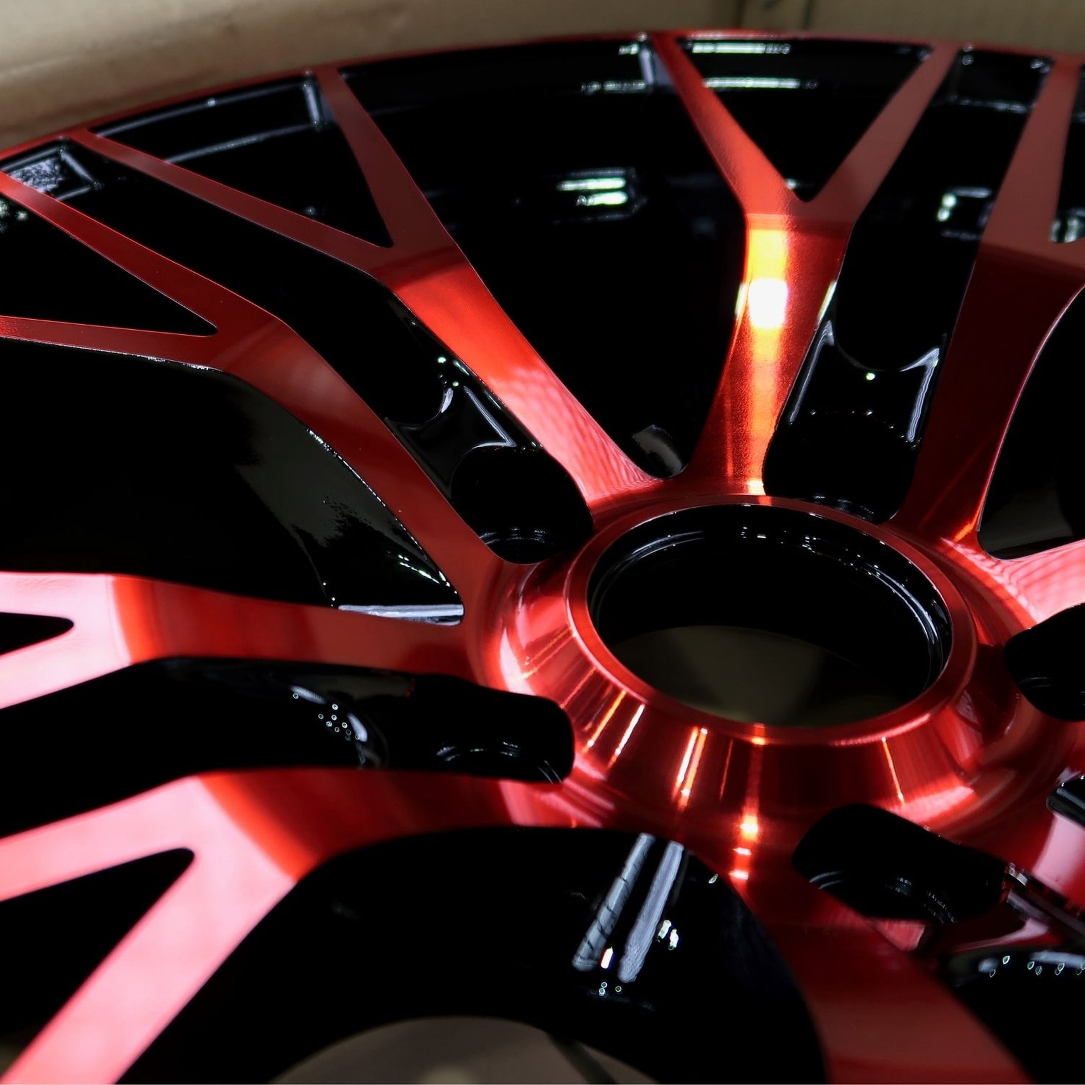 NextSet Wheels Alloy Wheel Rim (Black Machined Red, 18 in) t5f1l
