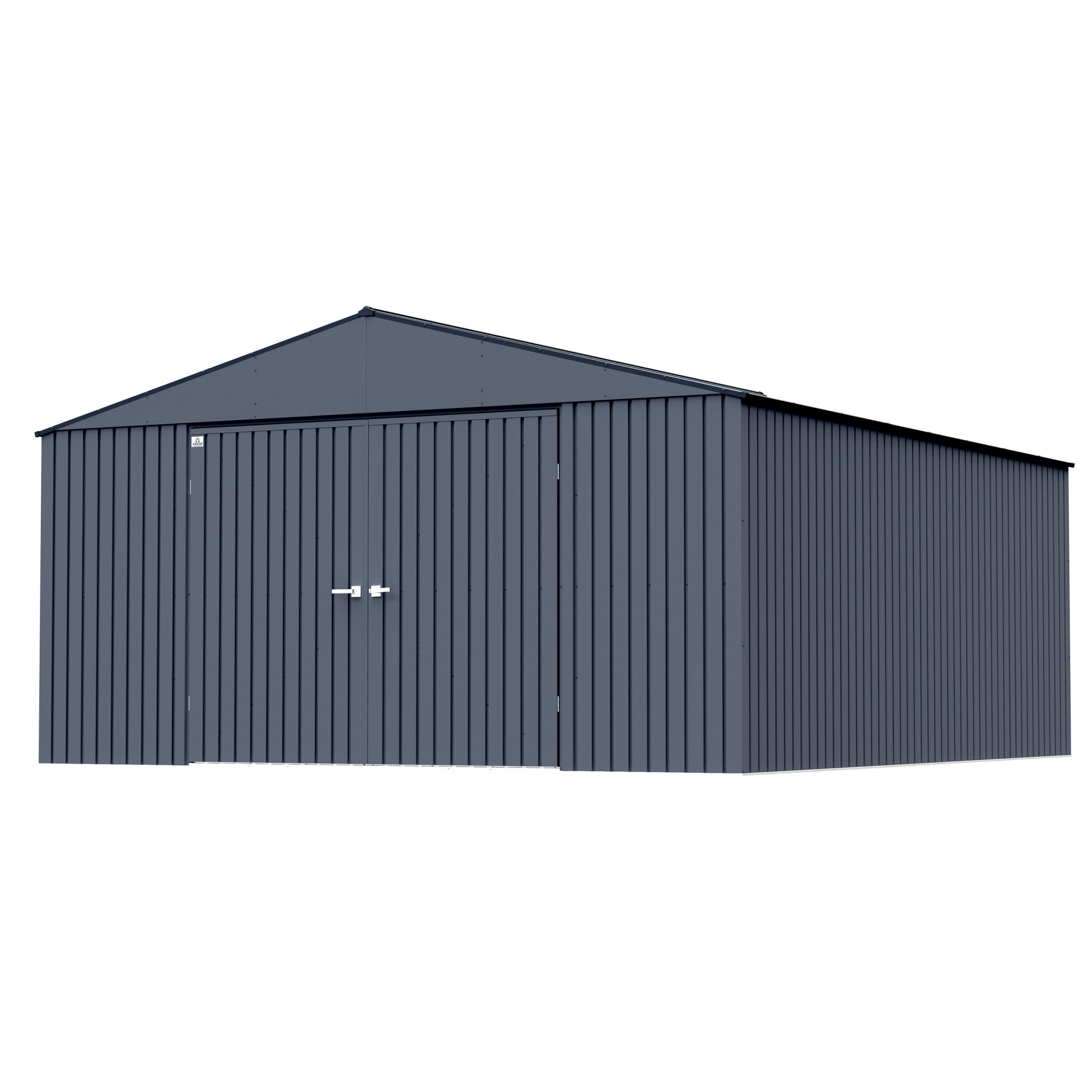 Arrow Elite Steel Storage Shed (Anthracite, 14 ft x 16 ft x 8 ft) m5tf6