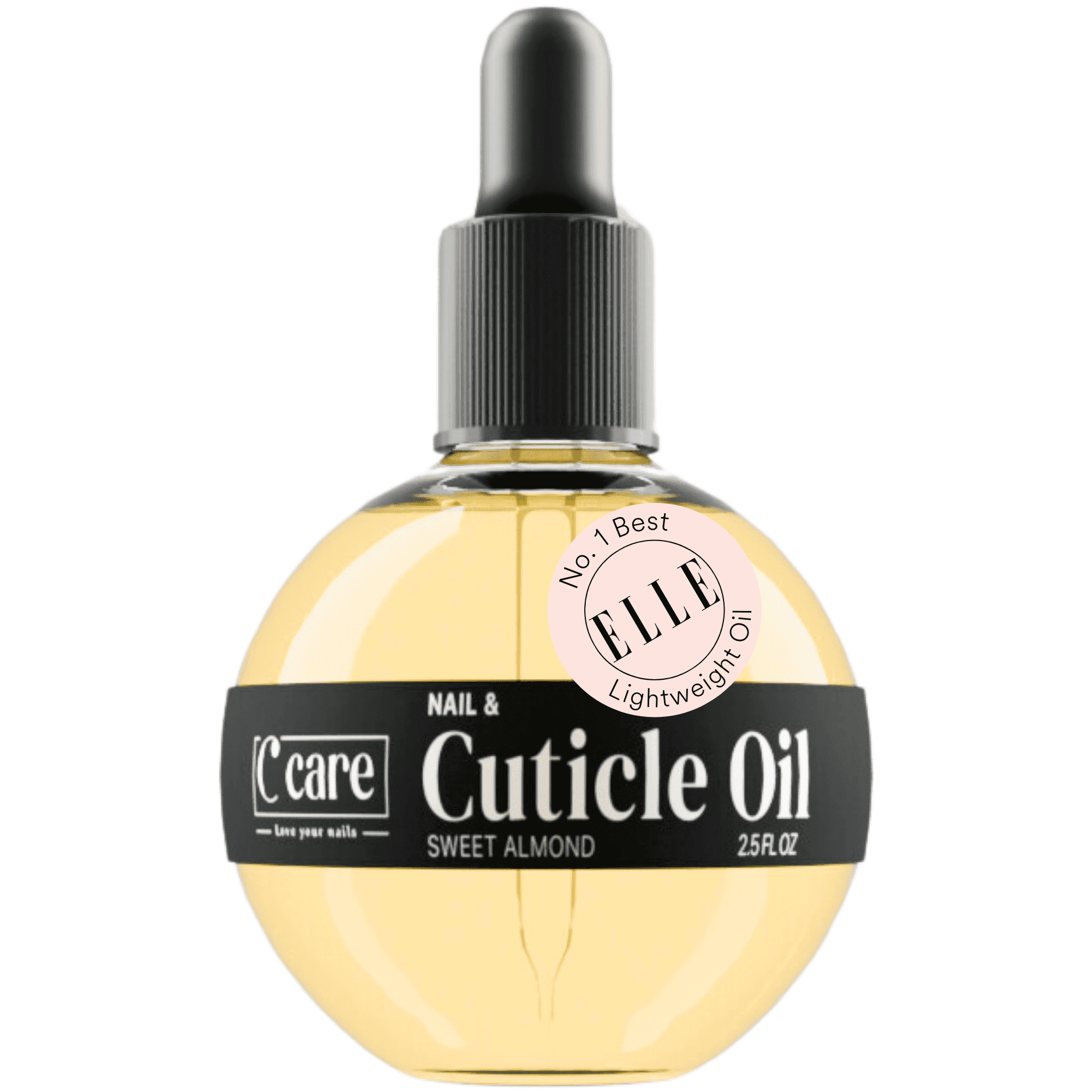 C CARE Sweet Almond Cuticle Oil for Nail Repair and Hydration (Clear, 2.5 oz) mdtbq