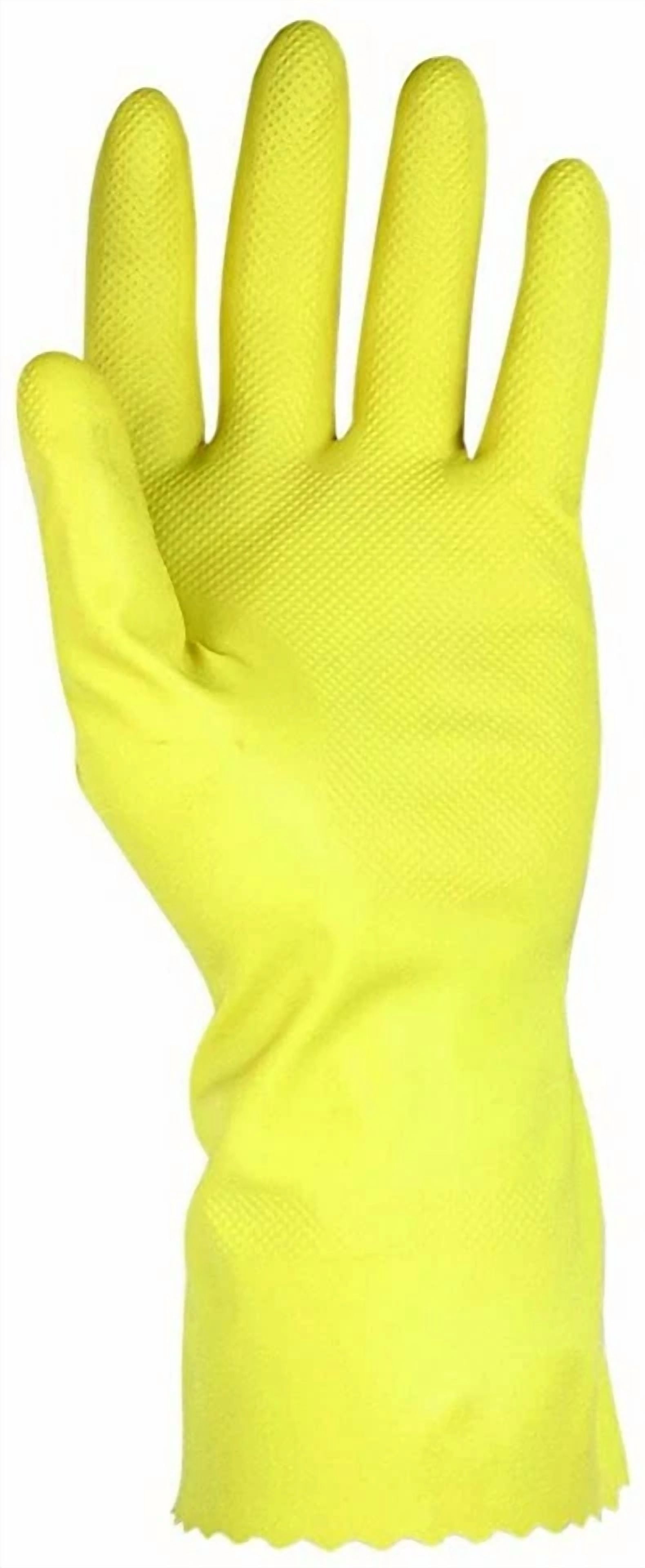 CLC Custom Leathercraft Household Latex Gloves (Yellow, Large) 7yf7r